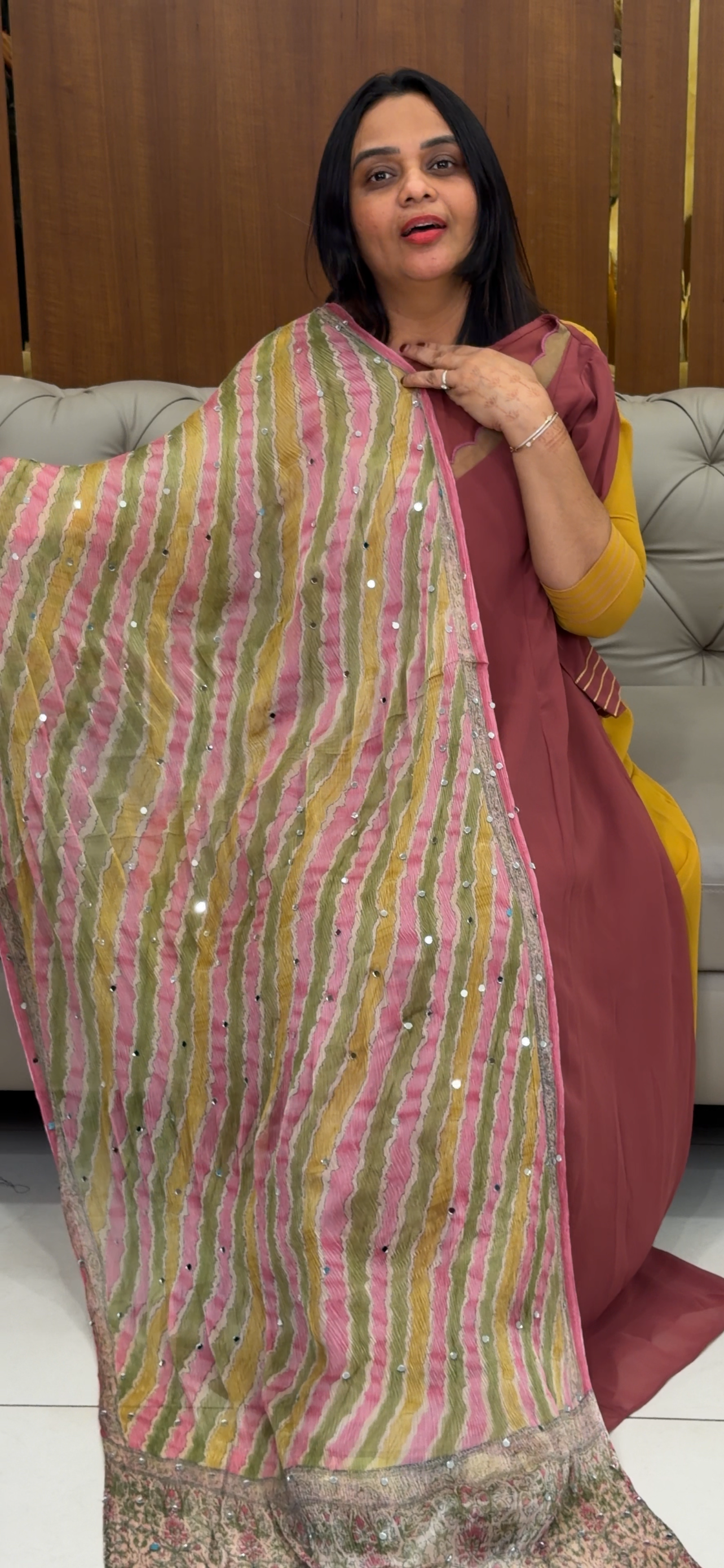 IHA'S IN-HOUSE TOP AND DUPATTA - IHA 31969