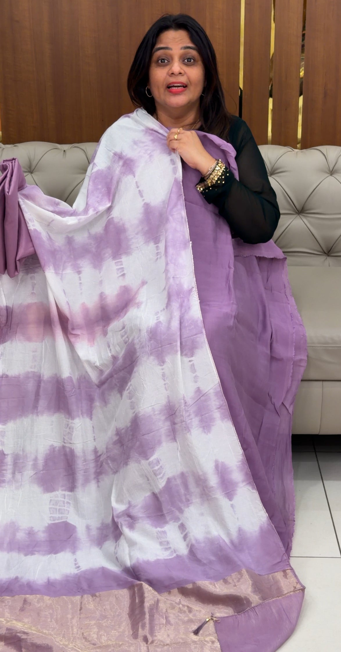 MALAI CHANDERI UNSTITCHED SALWAR SUITS - IHA 29146