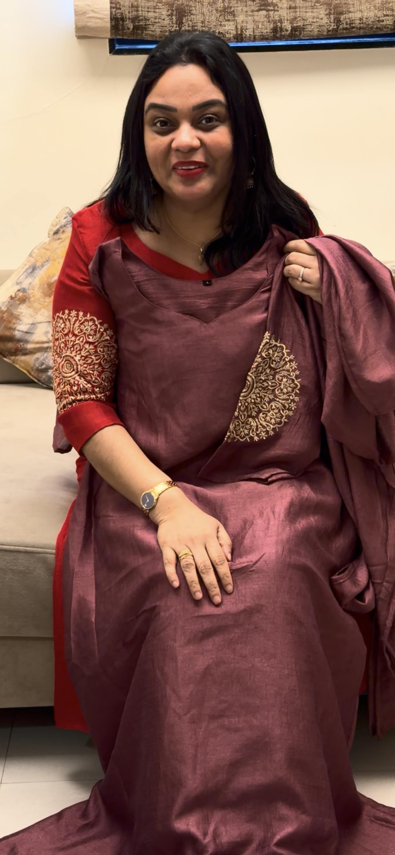ALINE TOP AND DUPATTA - IHA 33694