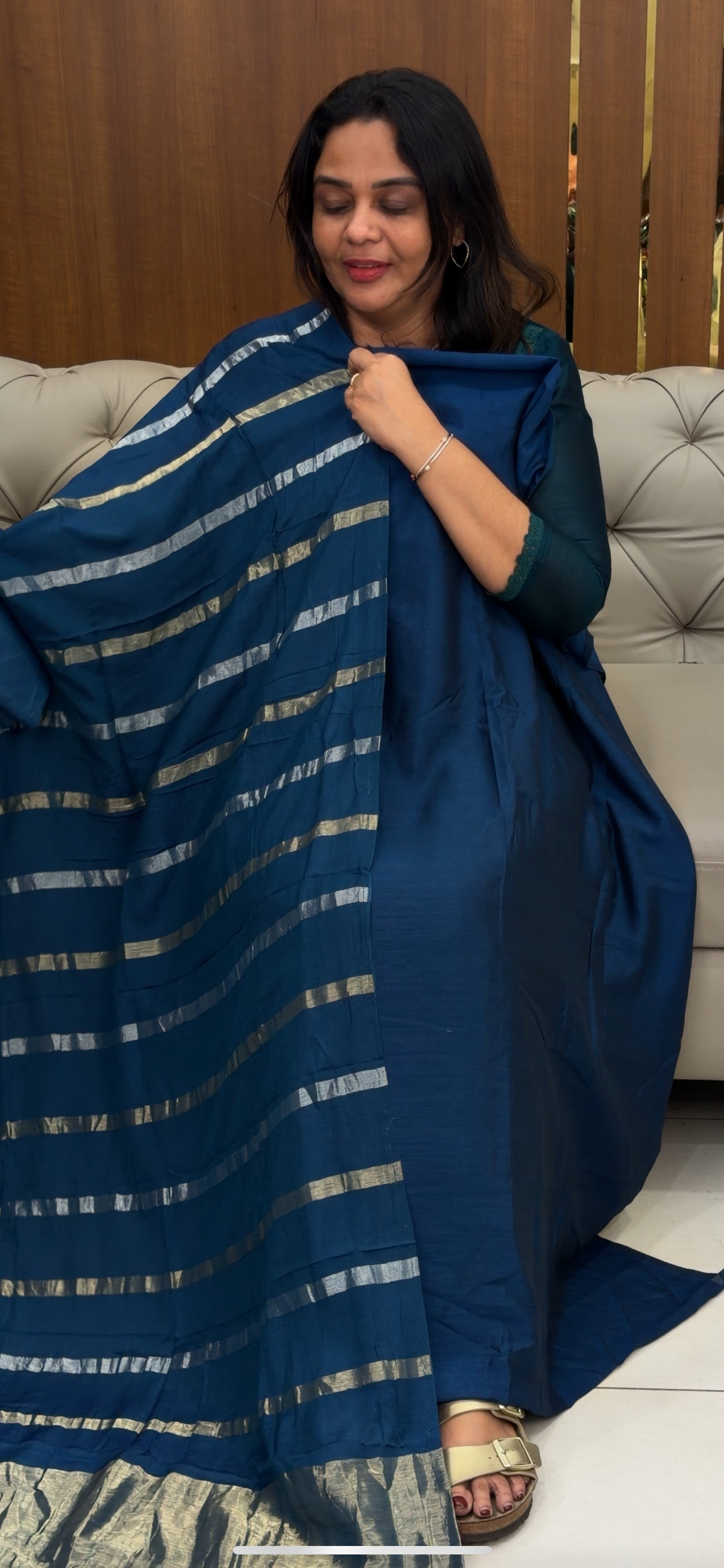 FORWARD SEMI RAW SILK UNSTITCHED SALWAR SUITS - IHA 30765