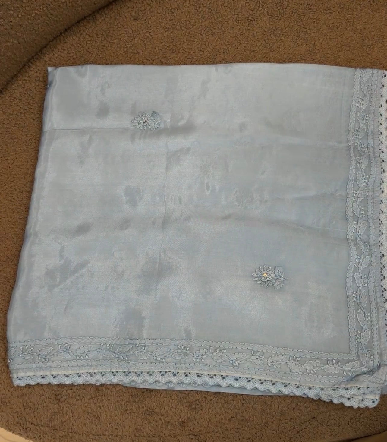 LUCKNOWI CHIKANKARI SAREES - IHA 33000