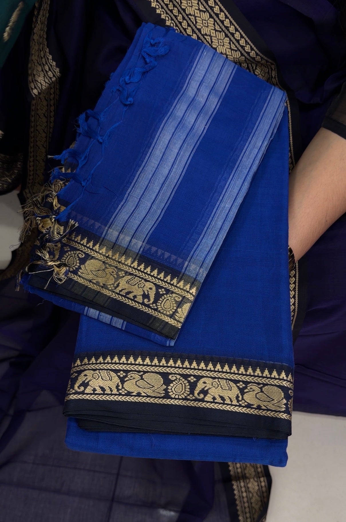 HANDLOOM COTTON UNSTITCHED SALWAR SUITS - IHA 34198