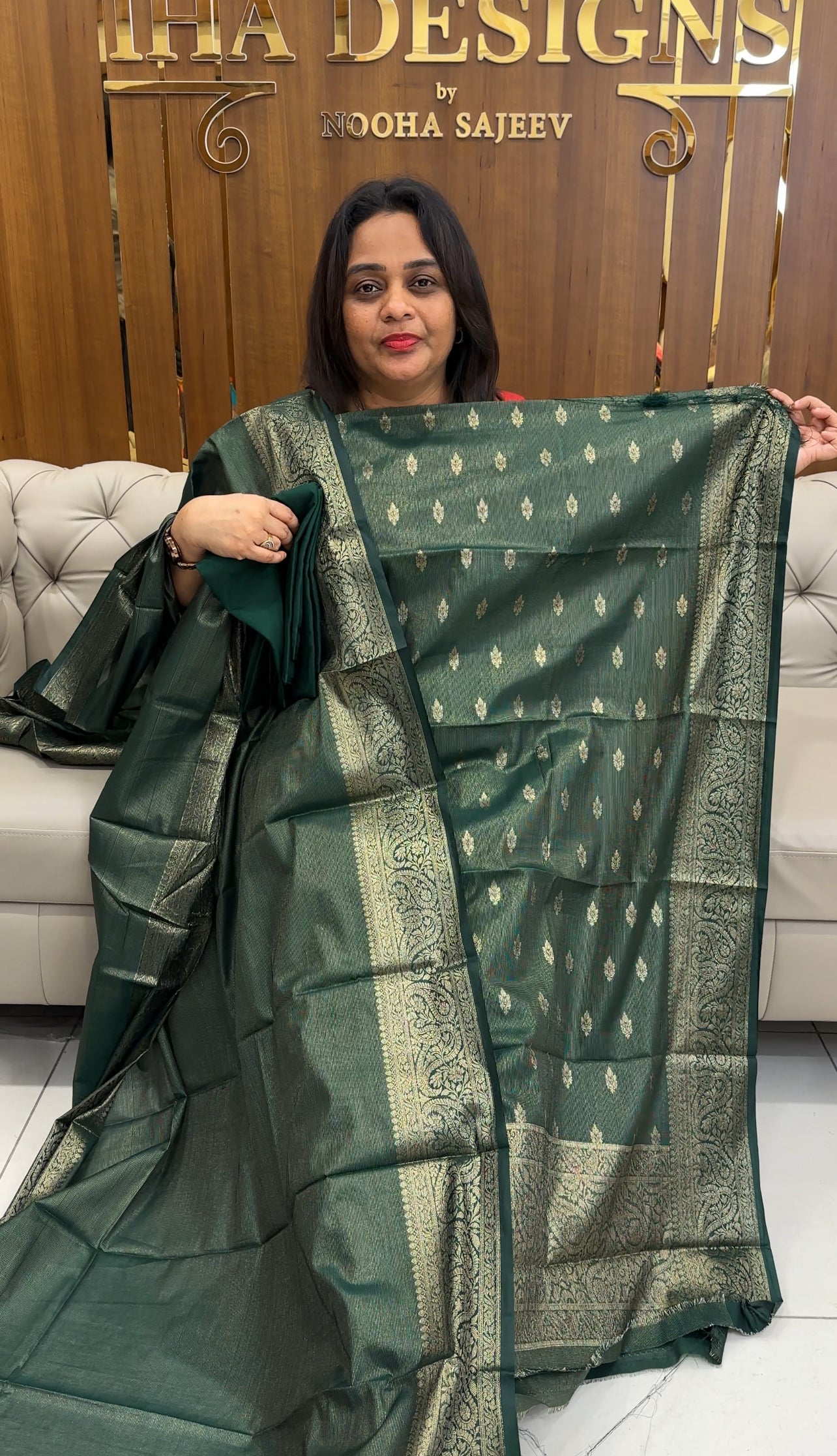 TISSUE UNSTITCHEED SALWAR SUITS - IHA 25223