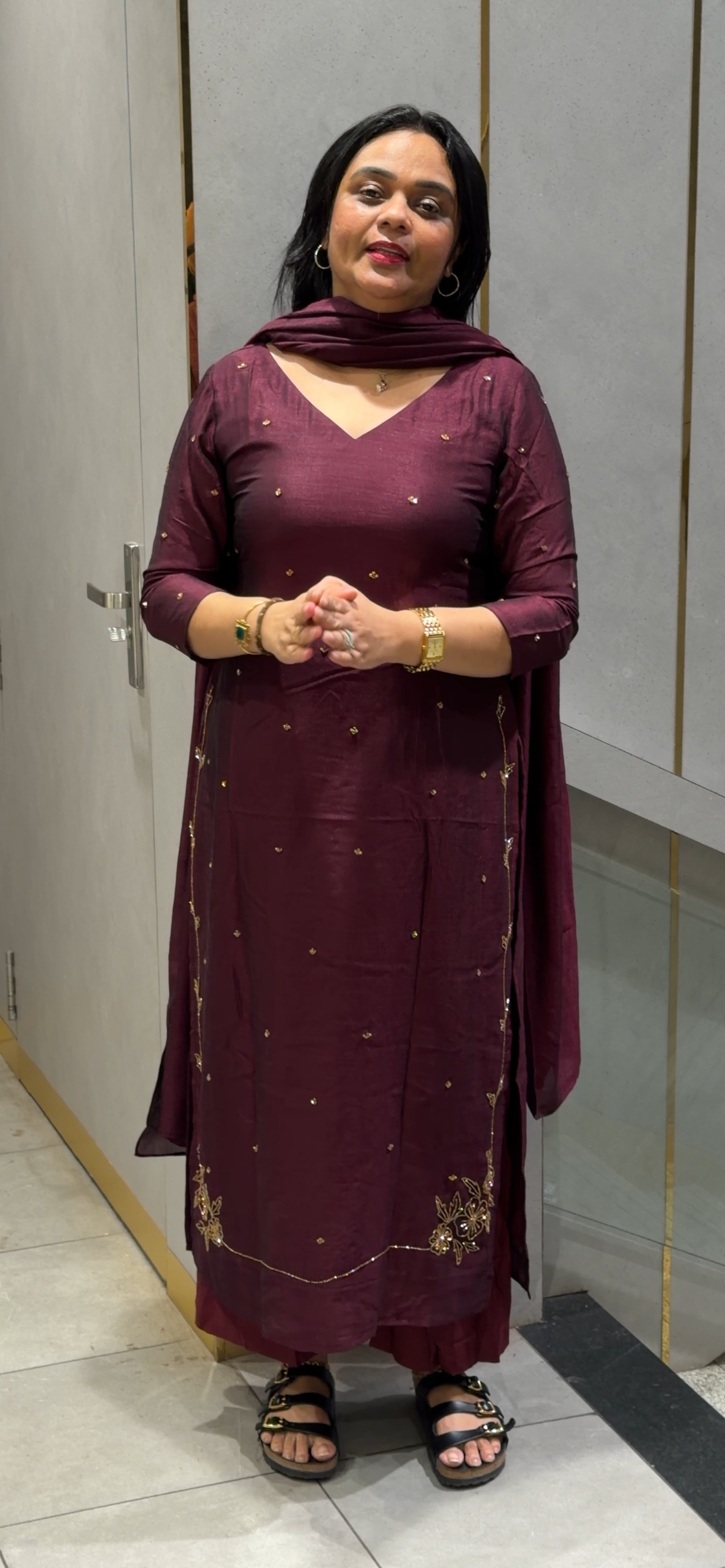 IHA'S IN-HOUSE SEMI RAW SILK UNSTITCHED SALWAR SUITS - IHA 35294