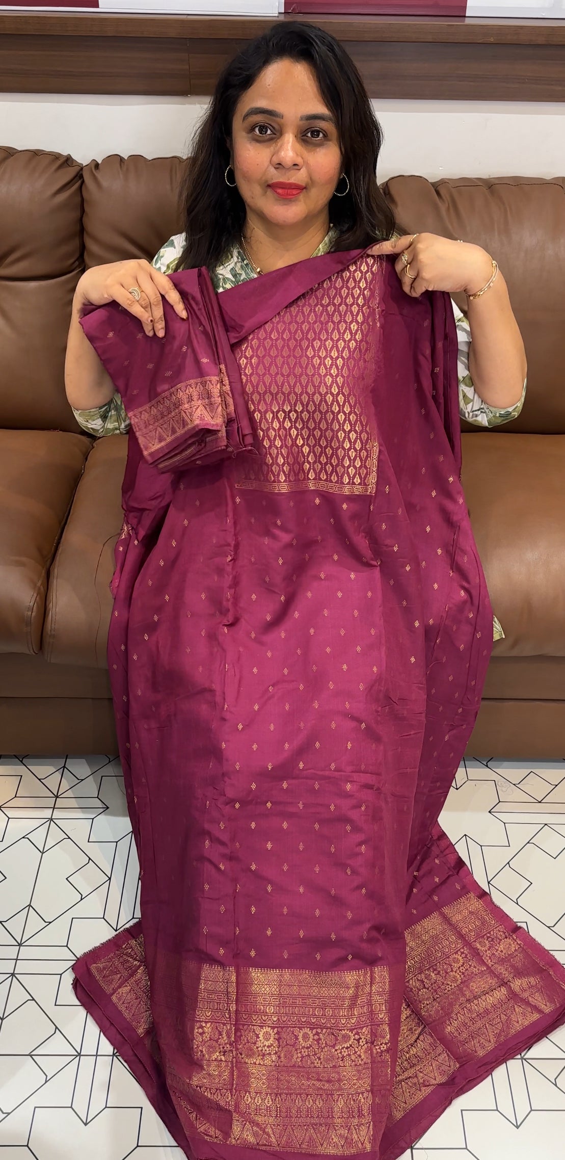 SEMI BANARASI UNSTITCHED SALAR SUITS - IHA 26306