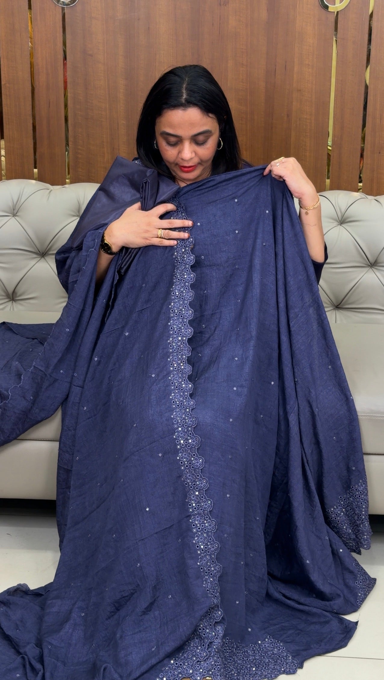 CRUSHED SILK UNSTITCHED SALWAR SUITS - IHA 32868