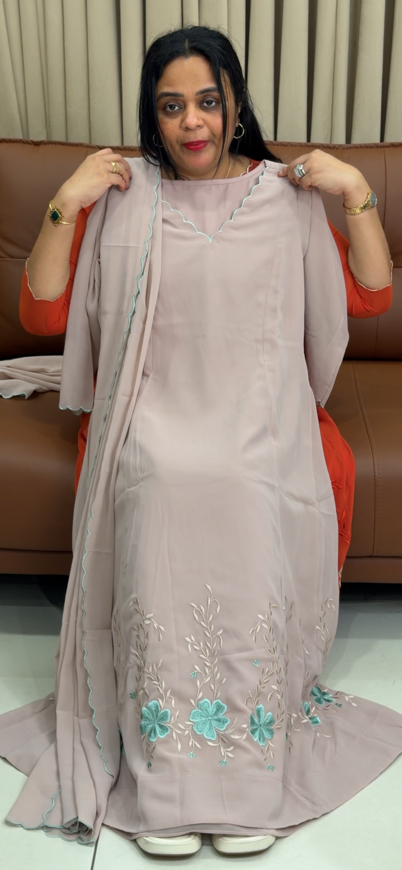 IHA'S IN-HOUSE ALINE TOP AND DUPATTA - IHA 34647