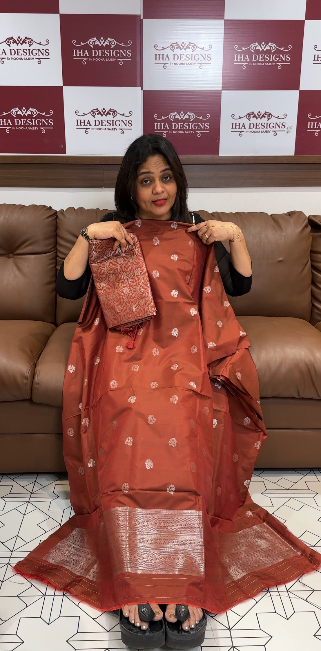 SEMI BANARASI UNSTITCHED SALWAR SUITS - IHA 24001