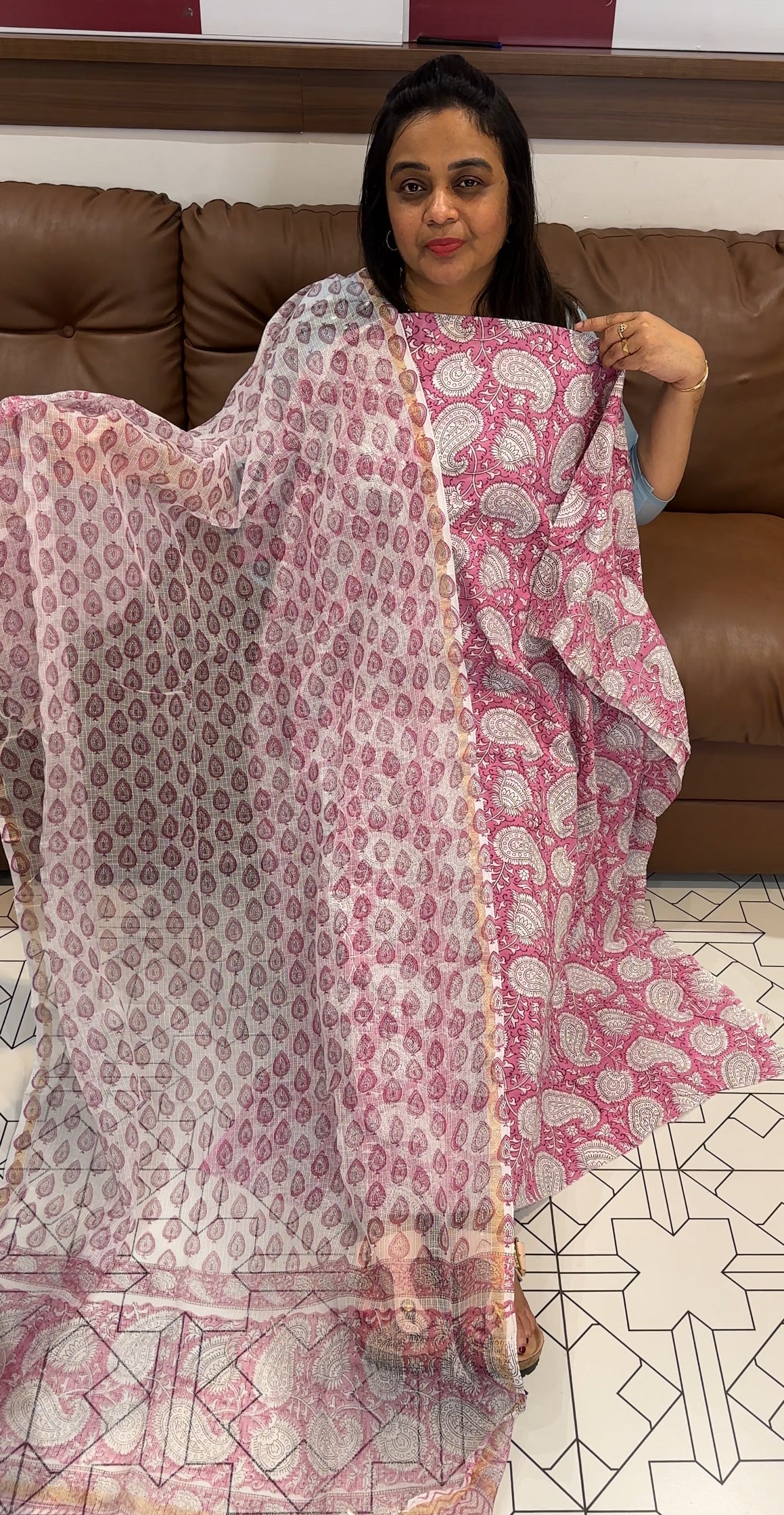 COTTON PRINTED UNSTITCHED SALWAR SUITS - IHA 27745