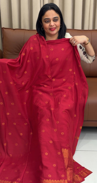 FORWARD BANARASI CHANDERI TOP,BOTTOM AND DUPATTA  - IHA 34106