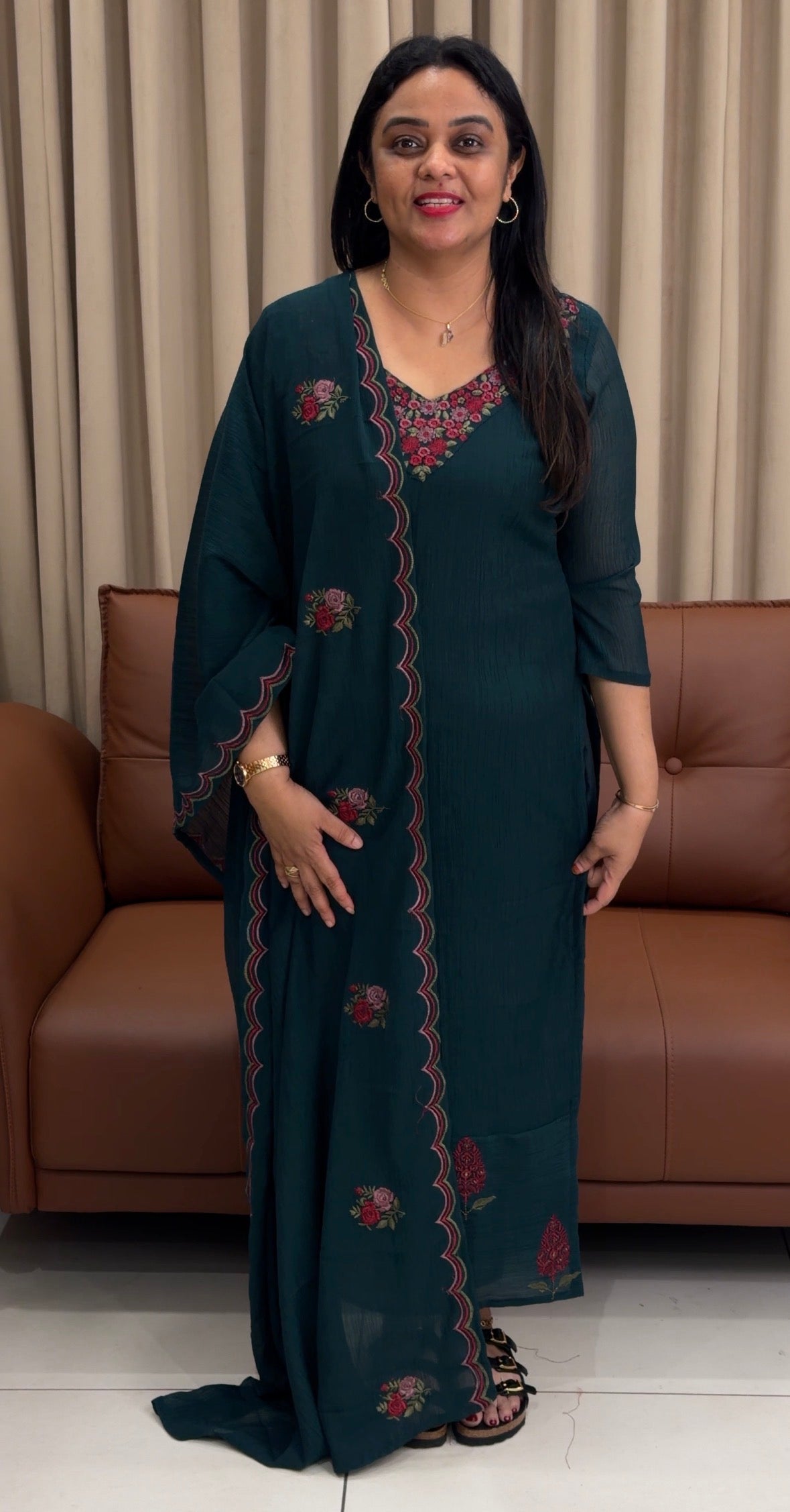 MUL CRUSHED UNSTITCHED SALWAR SUITS - IHA 33890