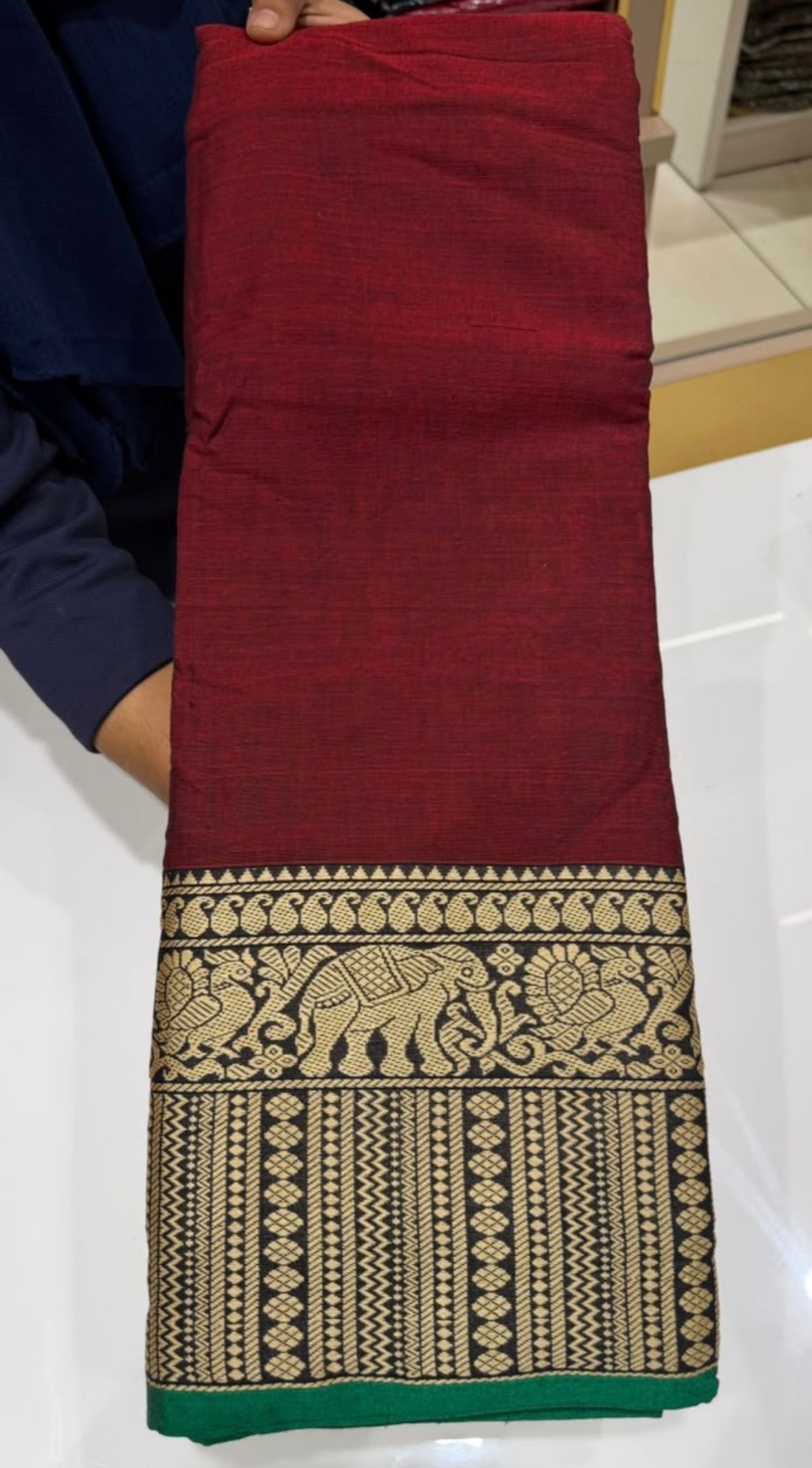 HANDLOOM COTTON SAREES - IHA 35927