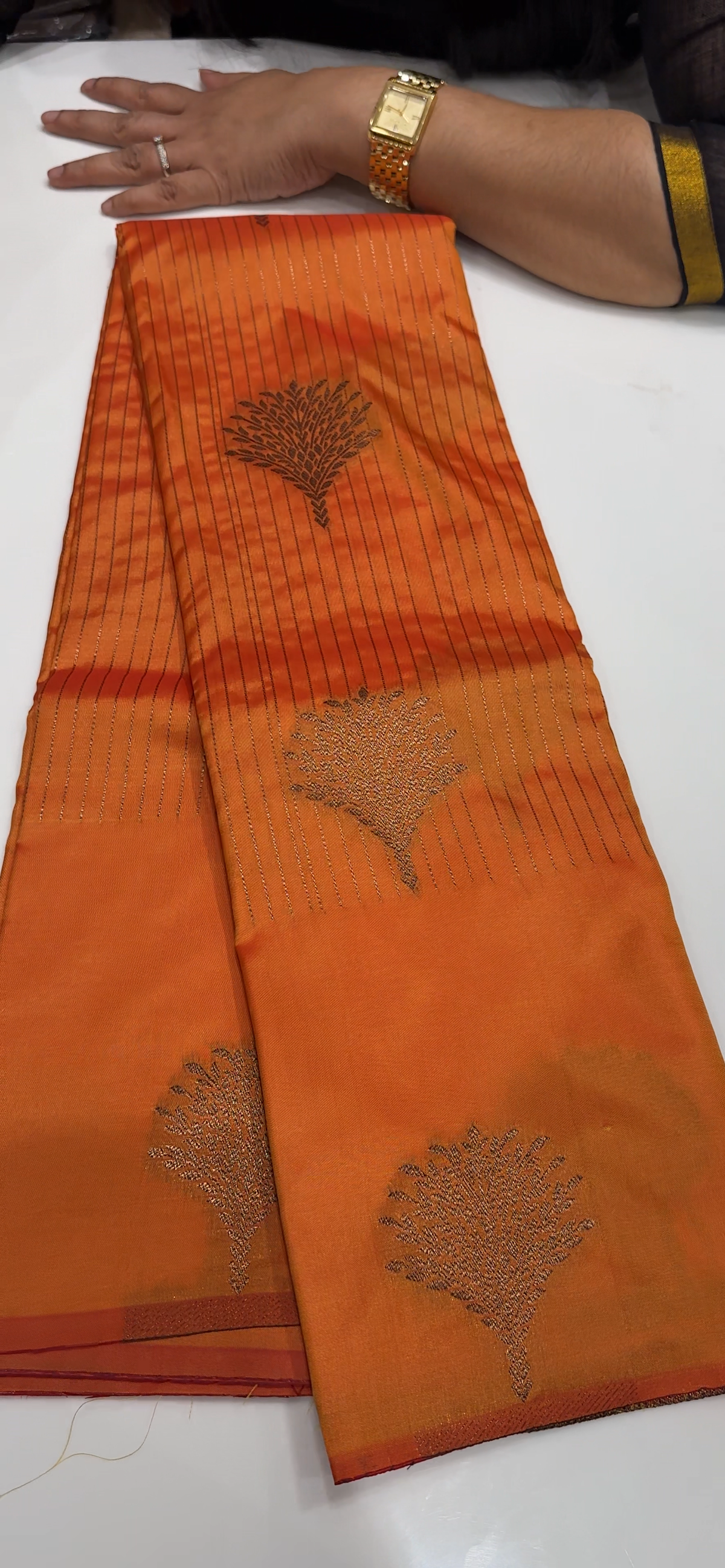 SEMI BROCADE SAREES - IHA 35615