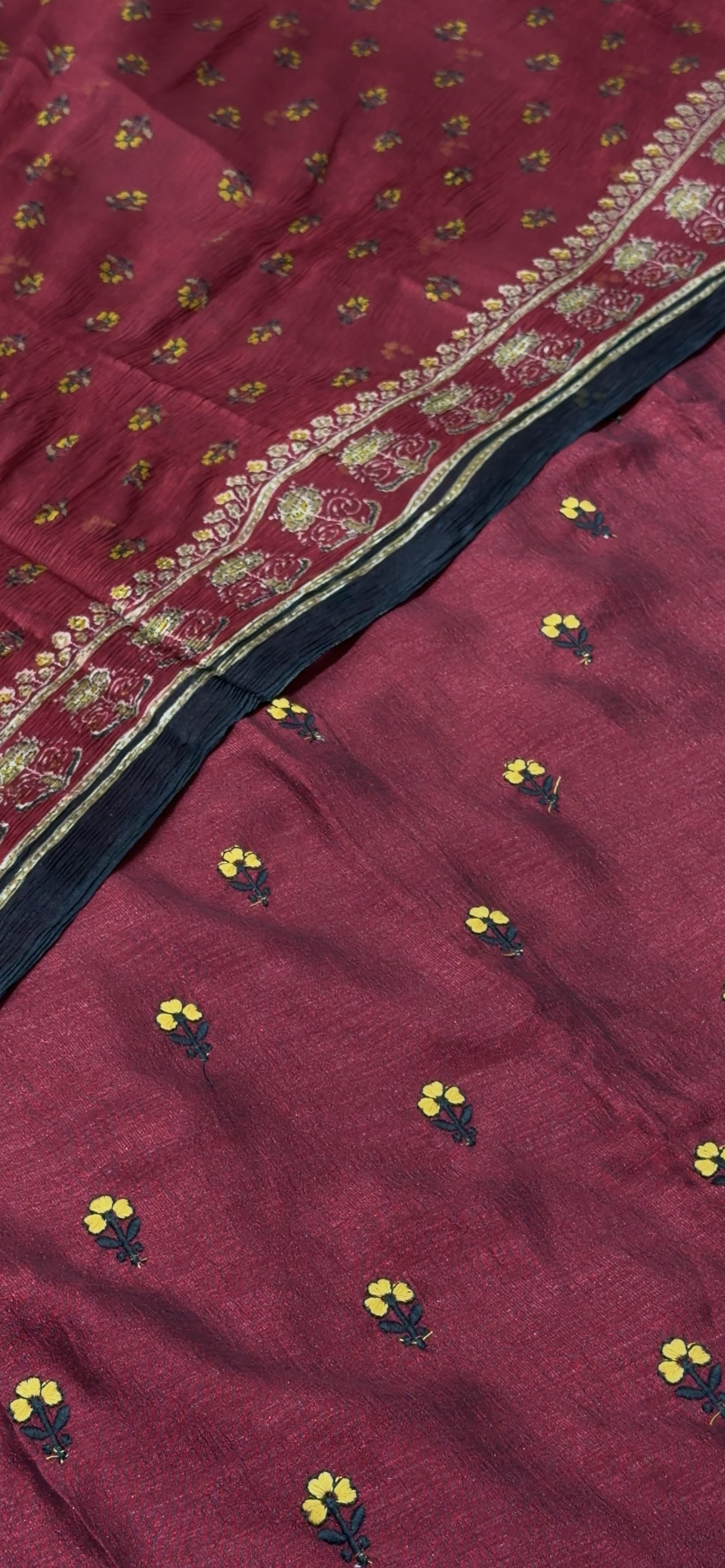 SEMI RAW SILK UNSTITCHED SALWAR SUITS - IHA 34307