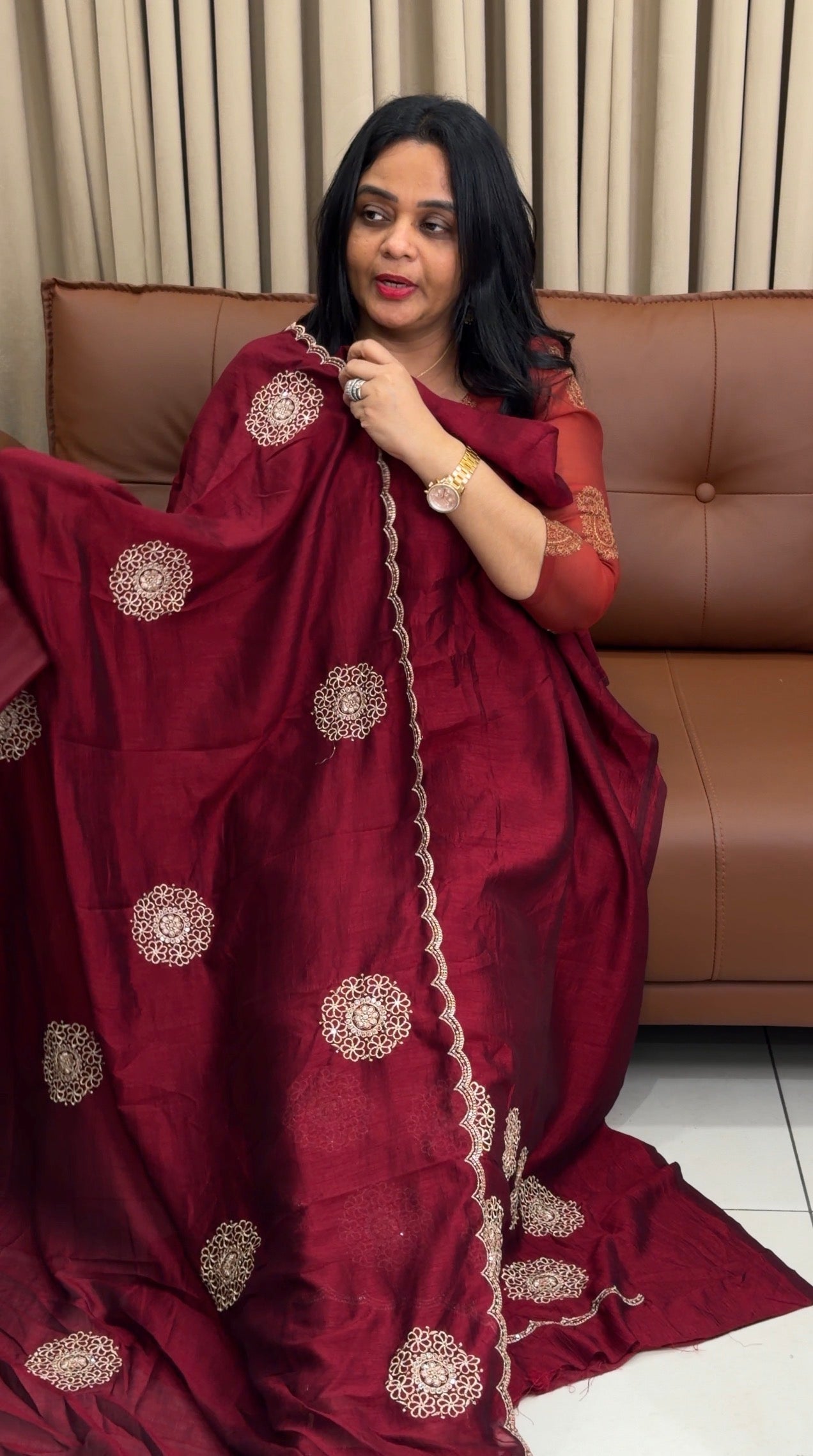SEMI RAW SILK UNSTITCHED SALWAR SUITS - IHA 34554