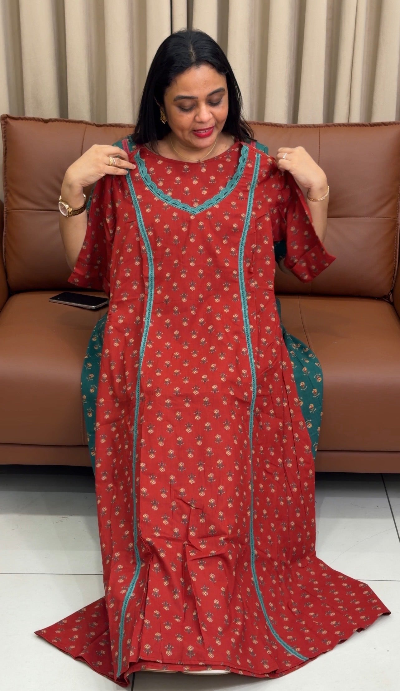 IHA'S IN-HOUSE PRINTED COTTON TOPS - IHA 33823