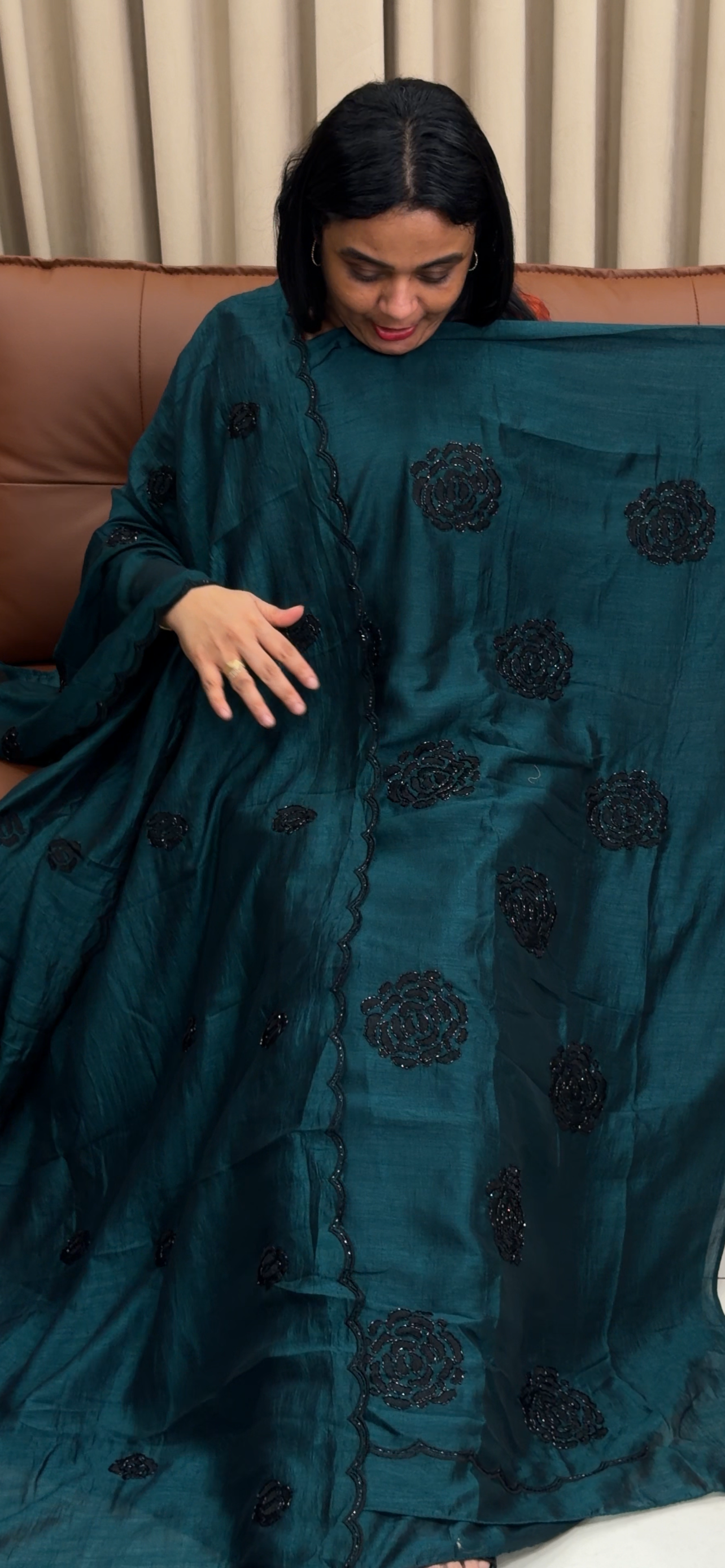 SEMI RAW SILK UNSTITCHED SALWAR SUITS - IHA 34315