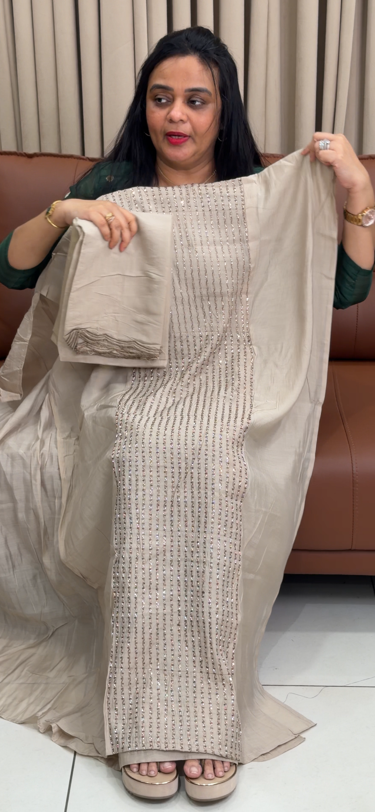 OFFER UNSTITCHED SALWAR SUITS - IHA 34809