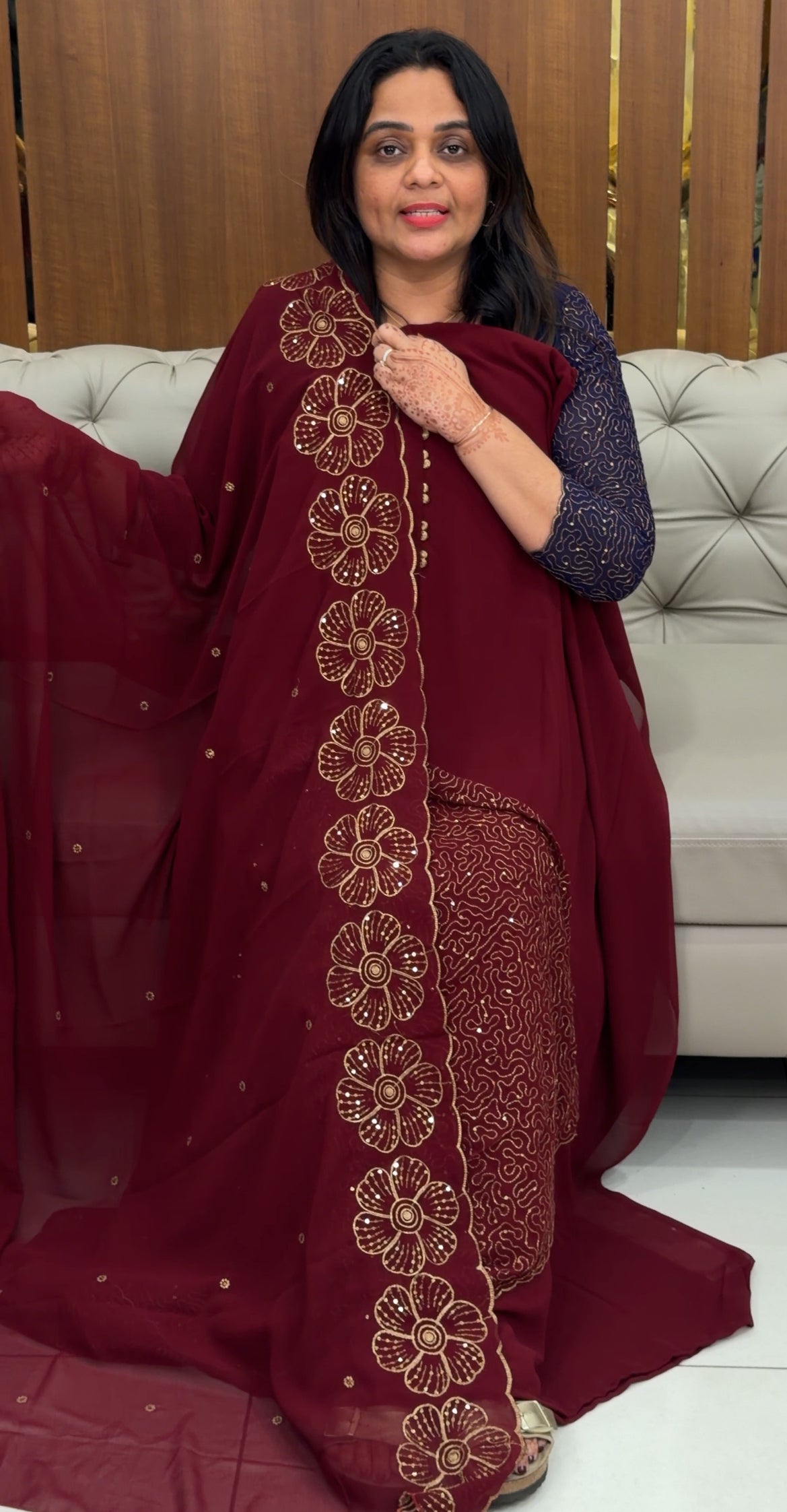 FAUX GEORGETTE UNSTITCHED SALWAR SUITS - IHA 32793