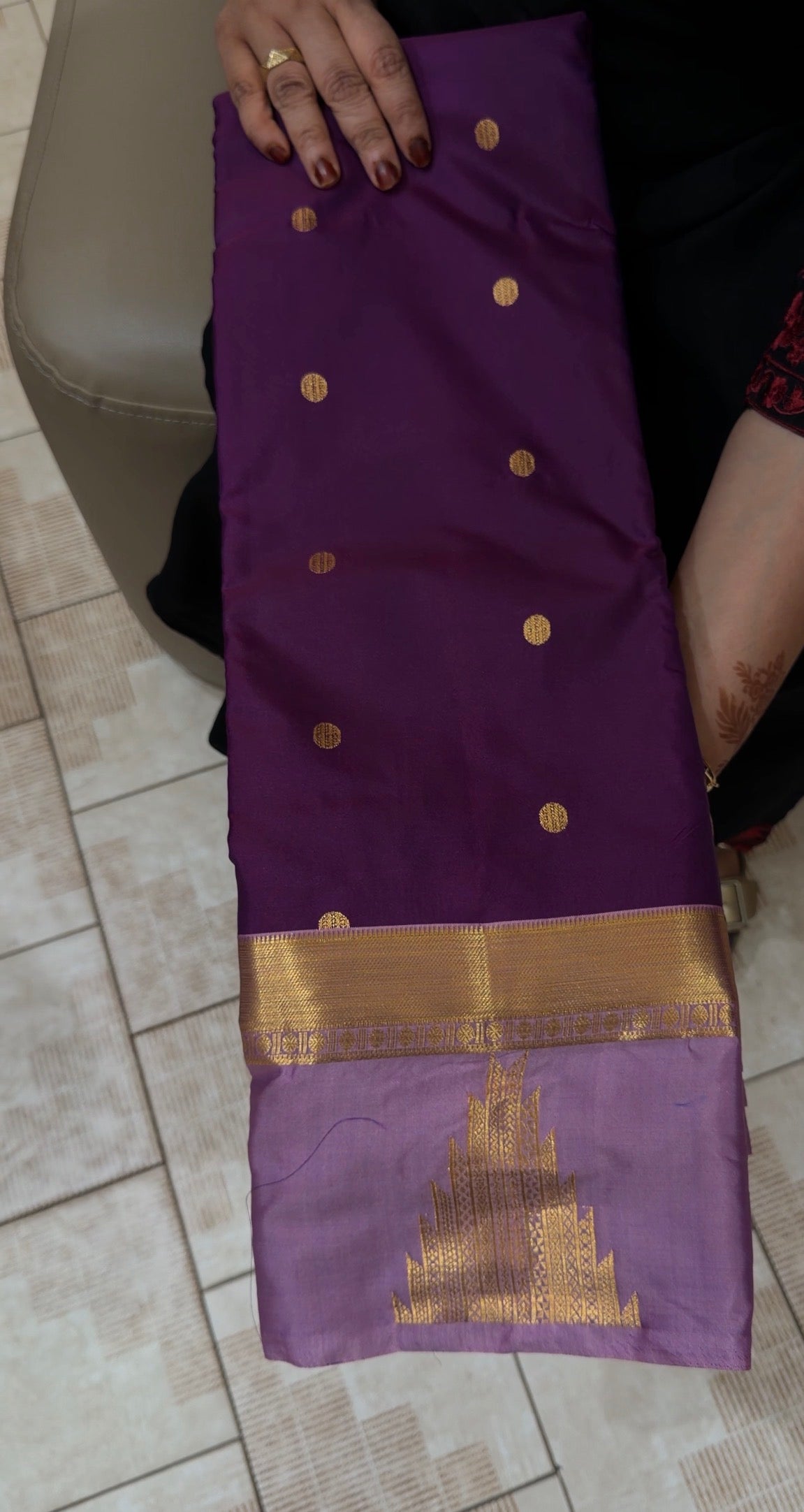 SEMI KANCHIPURAM SILK SAREES - IHA 31387