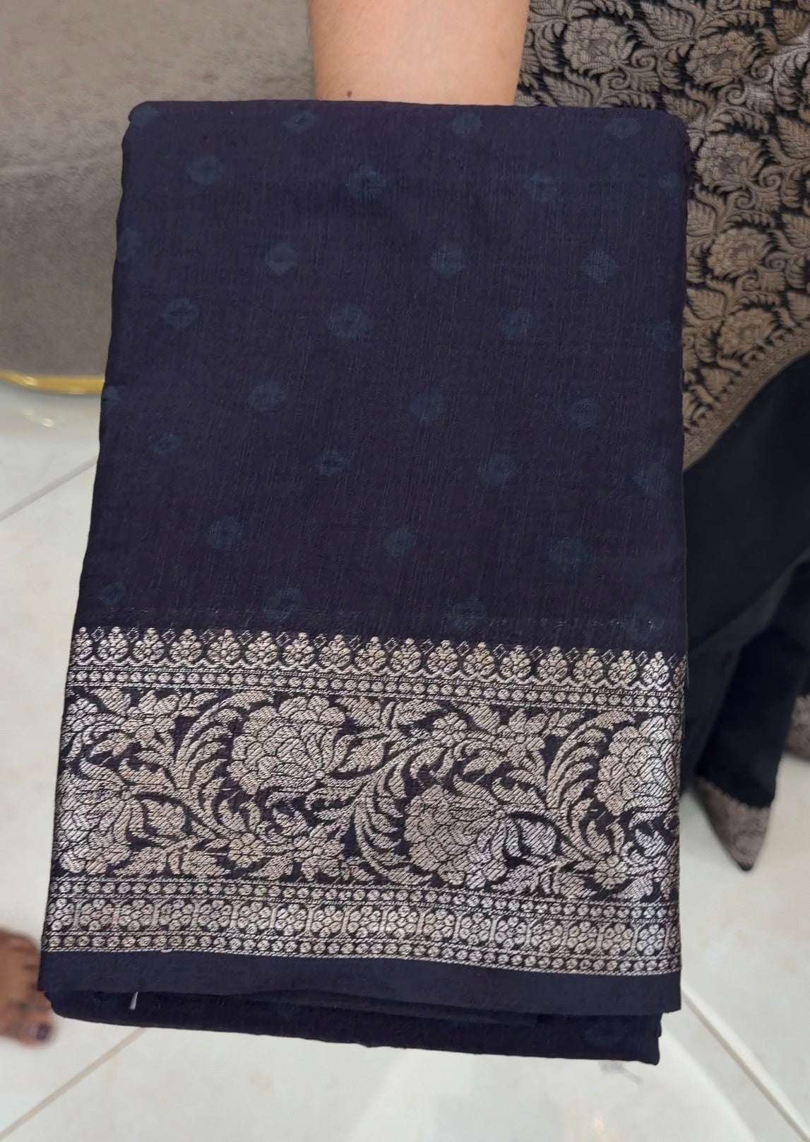 SEMI BANARASI SAREES - IHA 32918