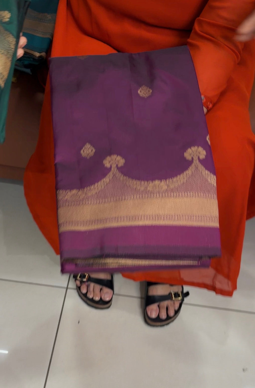 SEMI BANARASI SAREES - IHA 34942