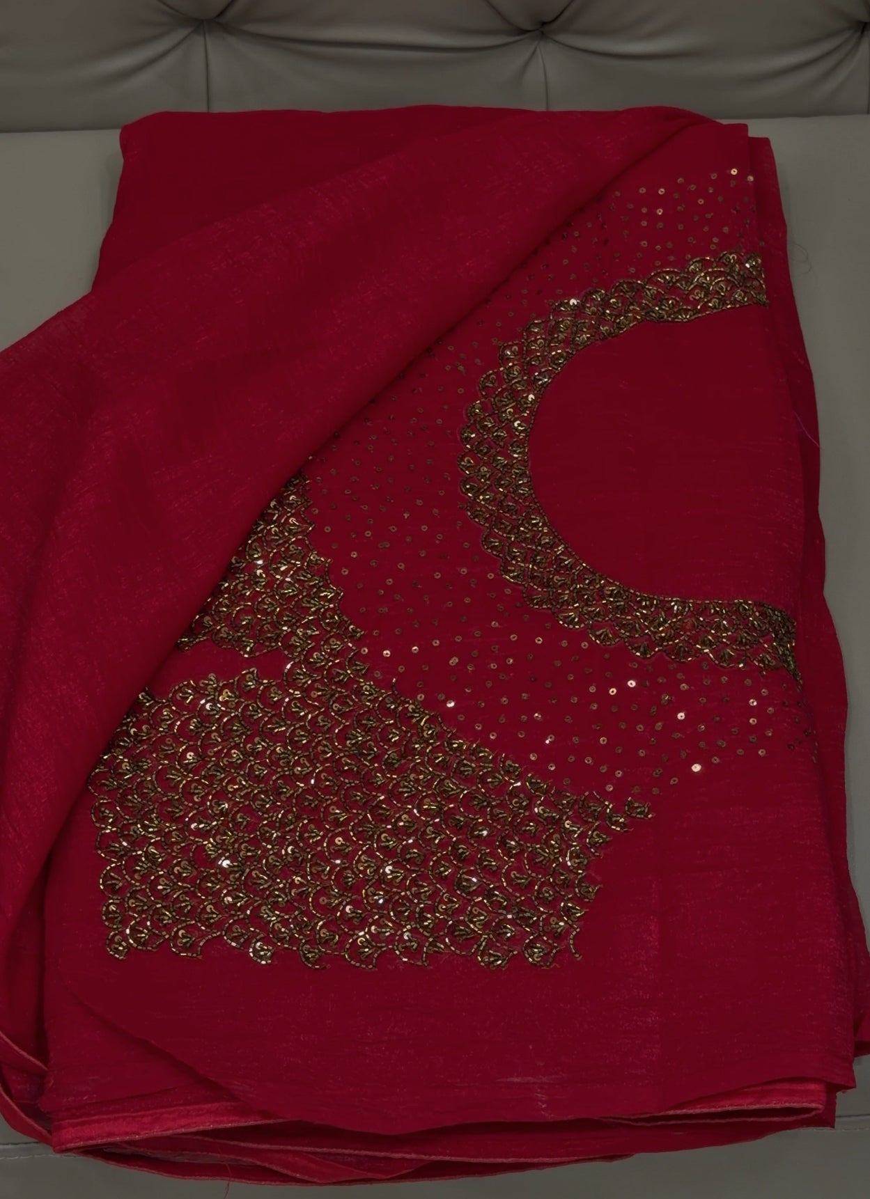 VELVET ORGANZA SAREES - IHA 28722