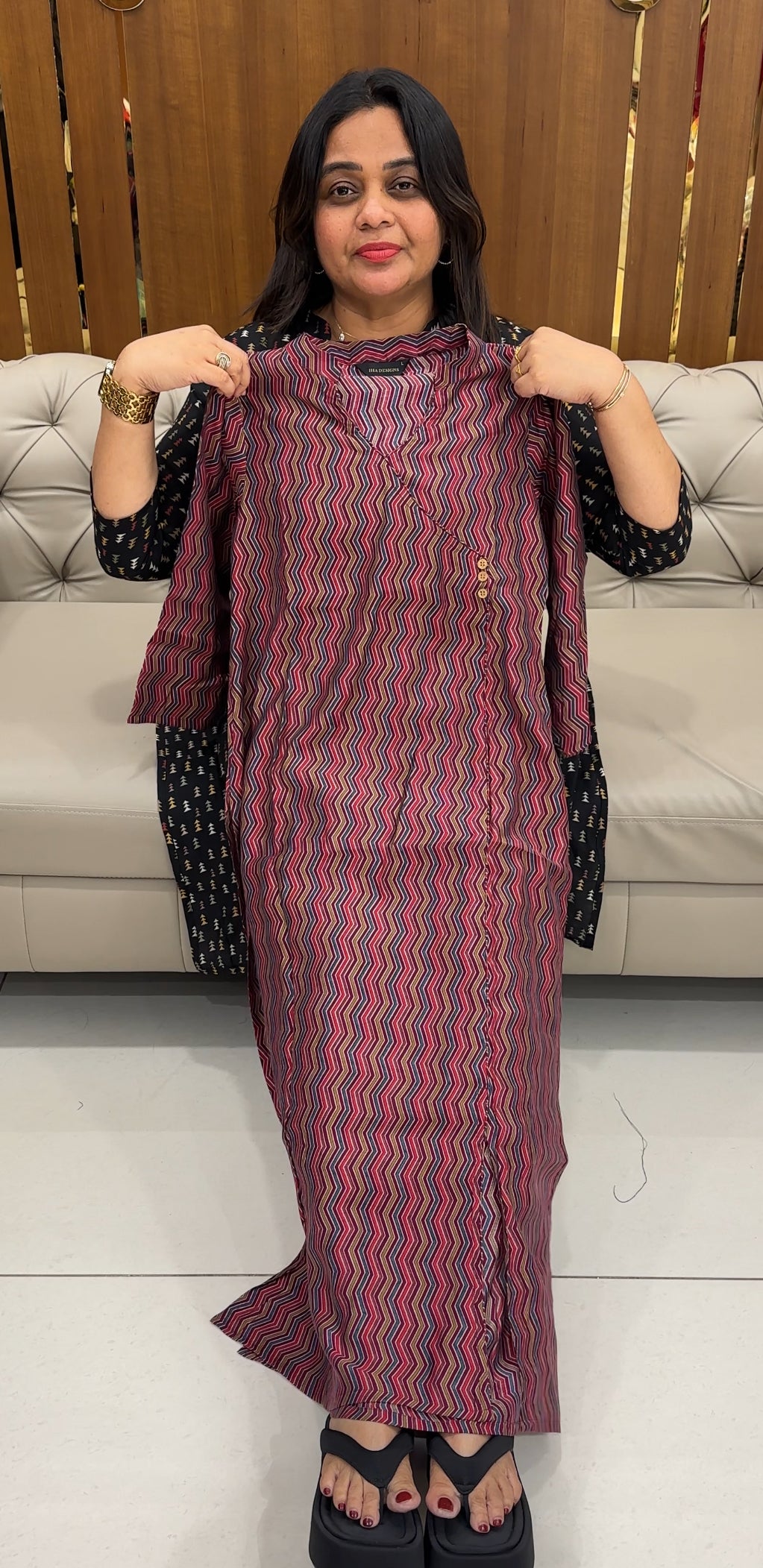 IHA'S IN-HOUSE MODAL CHANDERI TOPS - IHA 28160