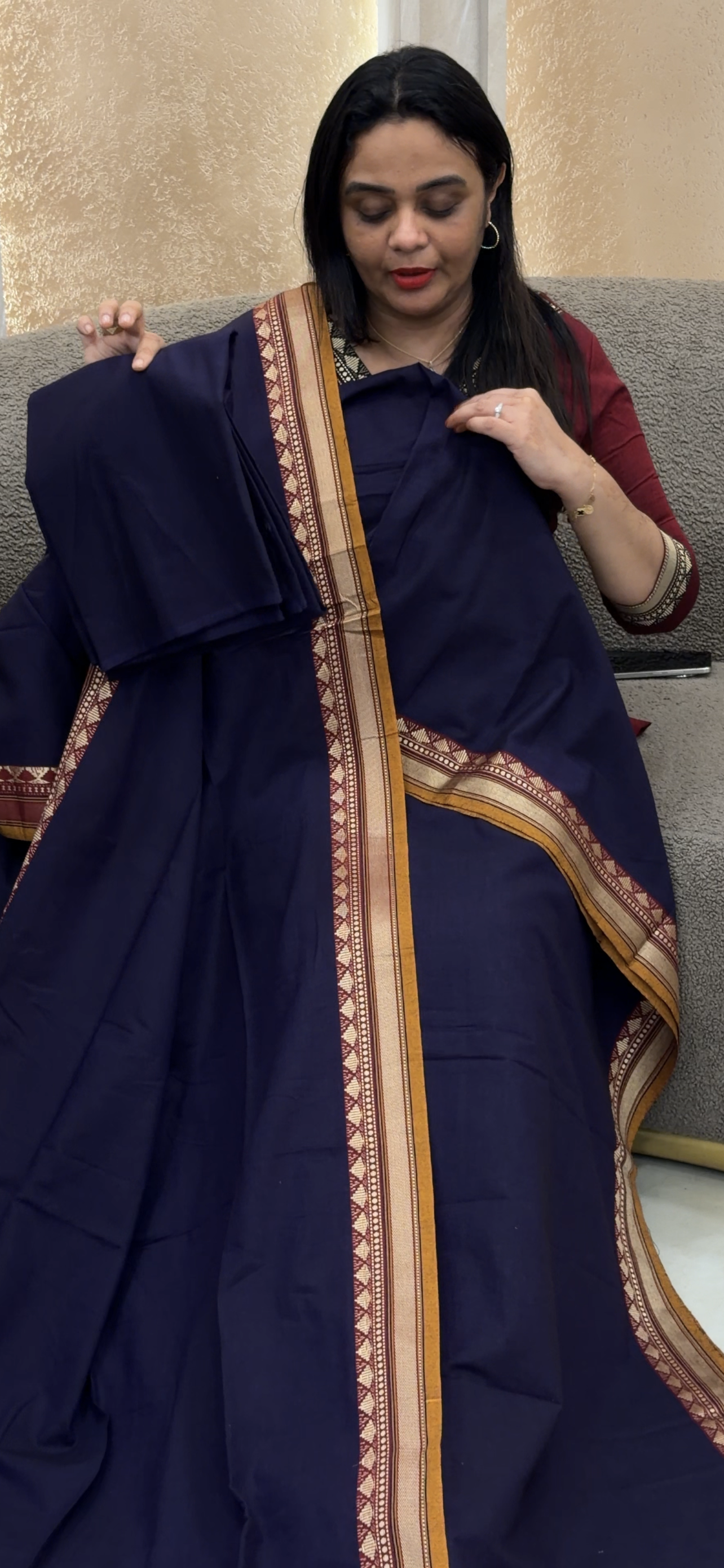 COTTON UNSTITCHED SALWAR SUITS  - IHA 33191