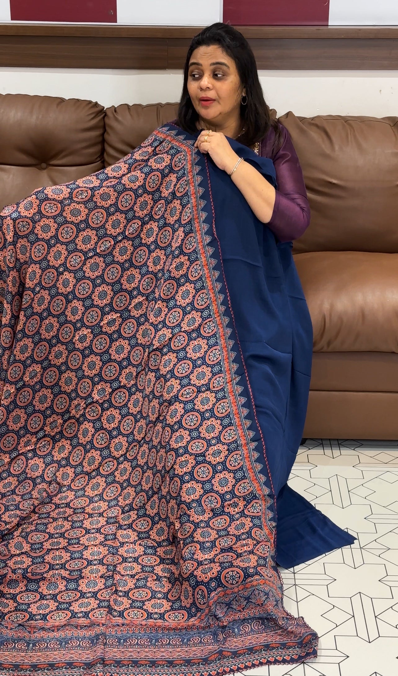 PLATINUM CHIFFON UNSTITCHED SALWAR SUITS - IHA 28029