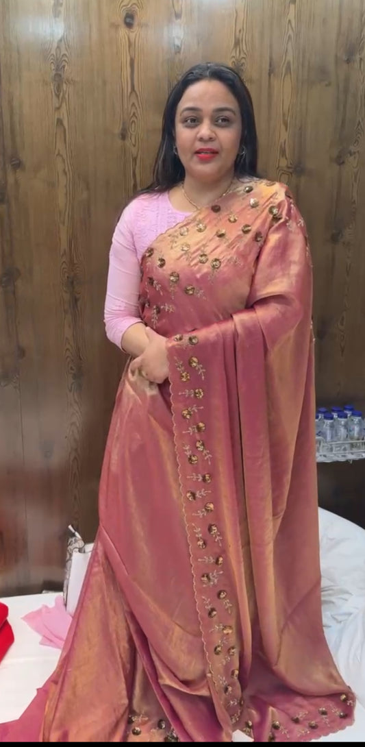 ORGANZA SAREES- IHA 22648