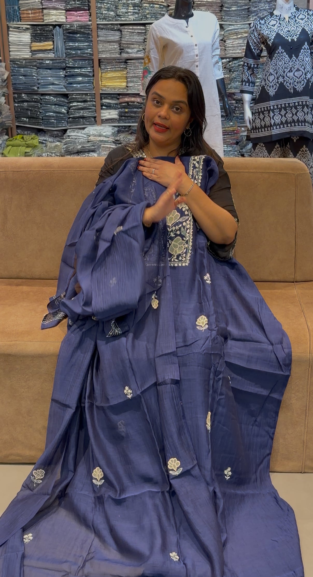 LUCKNOWI UNSTITCHED SALWAR SUITS - IHA 30880