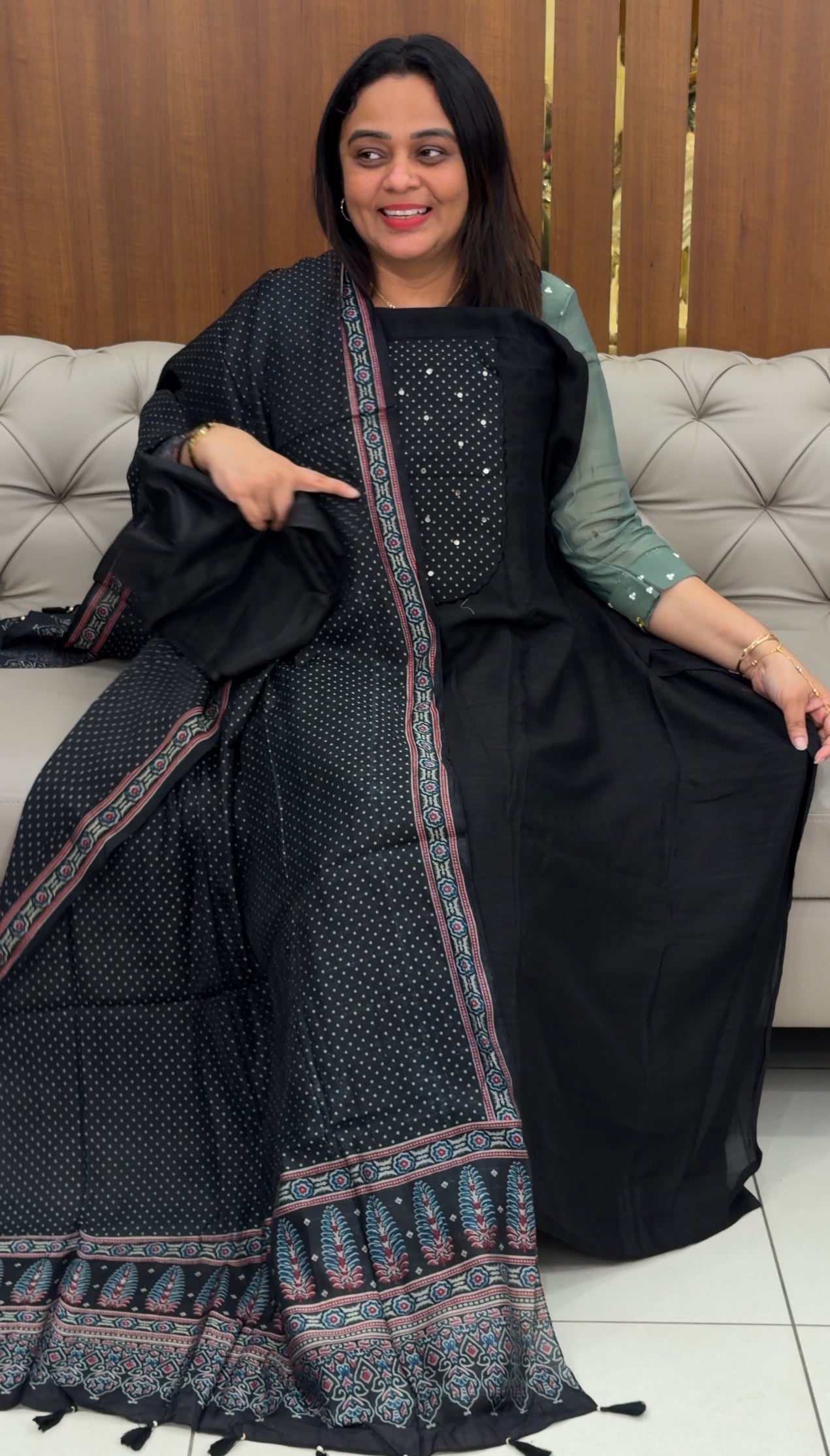 SEMI RAW SILK UNSTITCHED SALWAR SUITS - IHA 32331