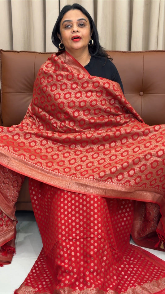 BANARASI UNSTITCHED SALWAR SUITS - IHA 33443
