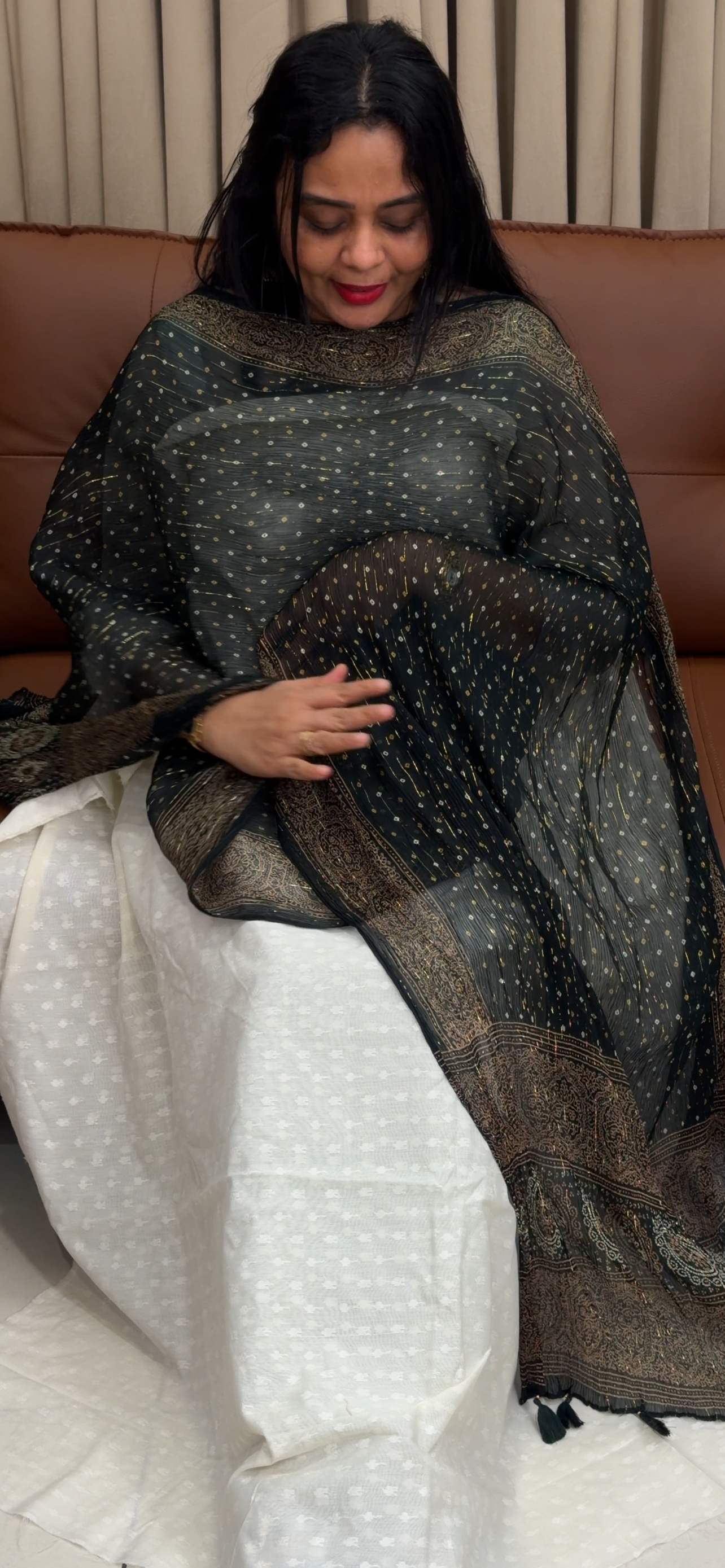 COTTON UNSTITCHED SALWRA SUITS - IHA 34527