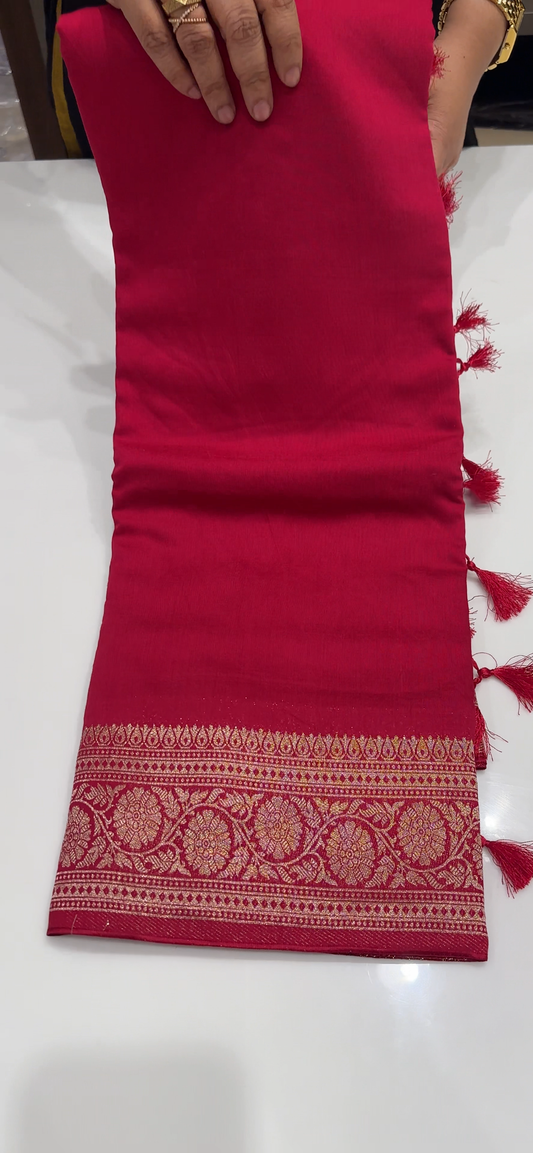 SEMI SILK SAREES - IHA 35543
