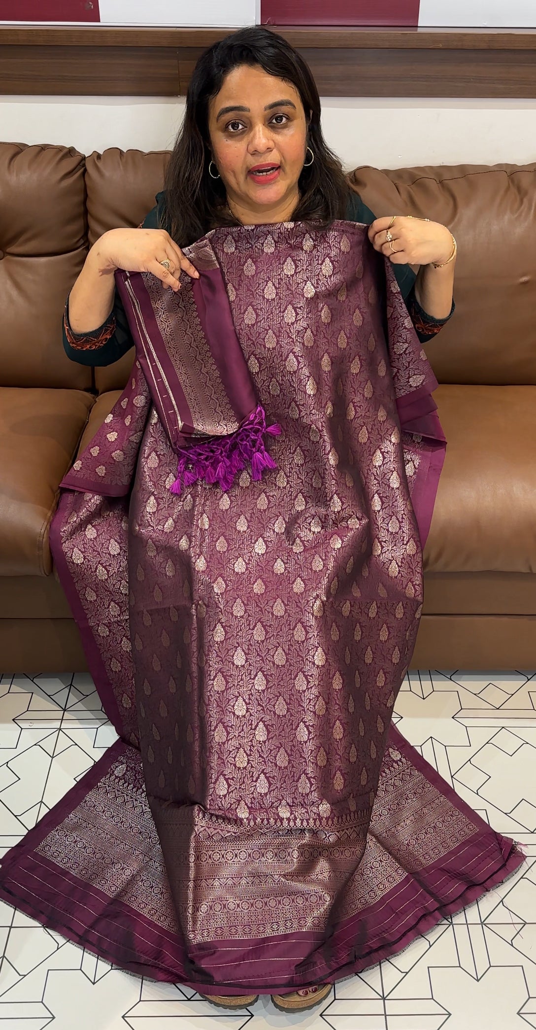 SEMI KATAN UNSTITCHED SALWAR SUITS - IHA 26273