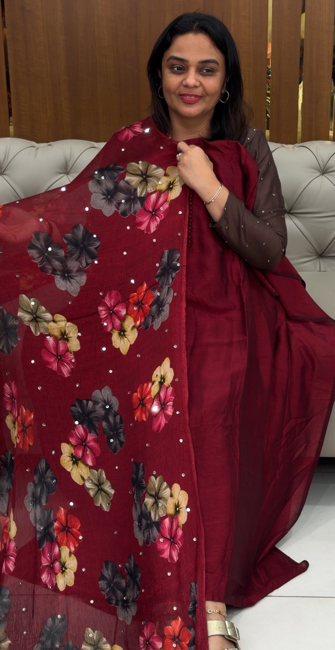 SEMI RAW SILK UNSTITCHED SALWAR SUITS - IHA 30683