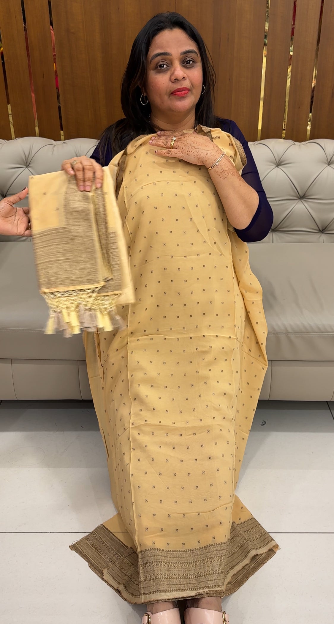 VISCOSE GEORGETTE UNSTITCHED SALWAR SUITS - IHA 27550