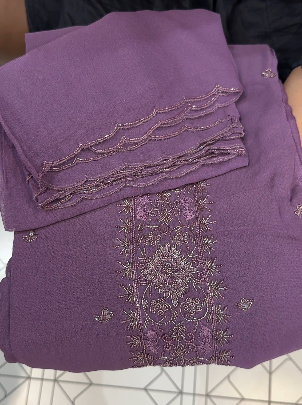 VISCOSE GEORGETTE UNSTITCHED SALWAR SUITS - IHA 27973