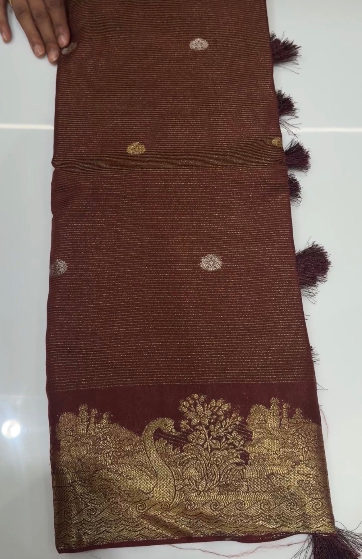 SEMI BANARSI SAREES - IHA 35188