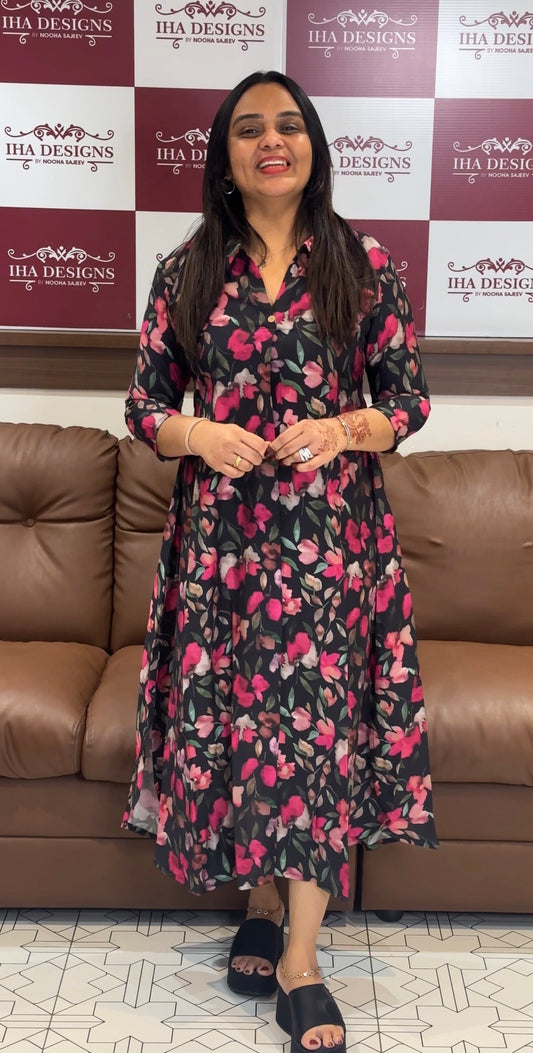 IHA'S IN-HOUSE PRINTED FROCKS - IHA 31492