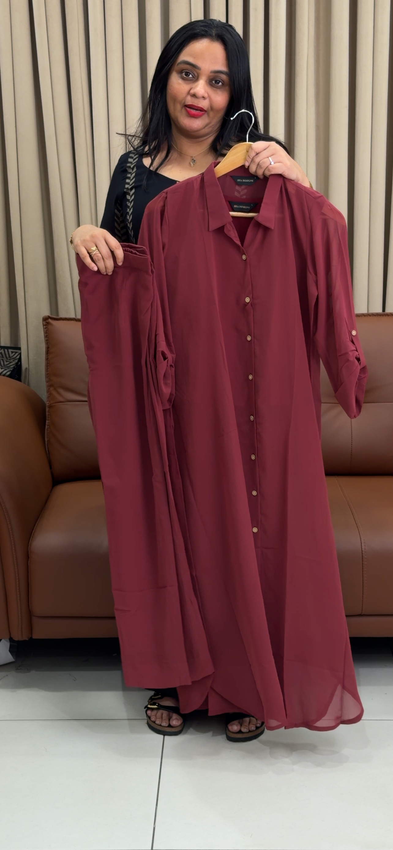 GEORGETTE CO-ORDS SETS - IHA 34699