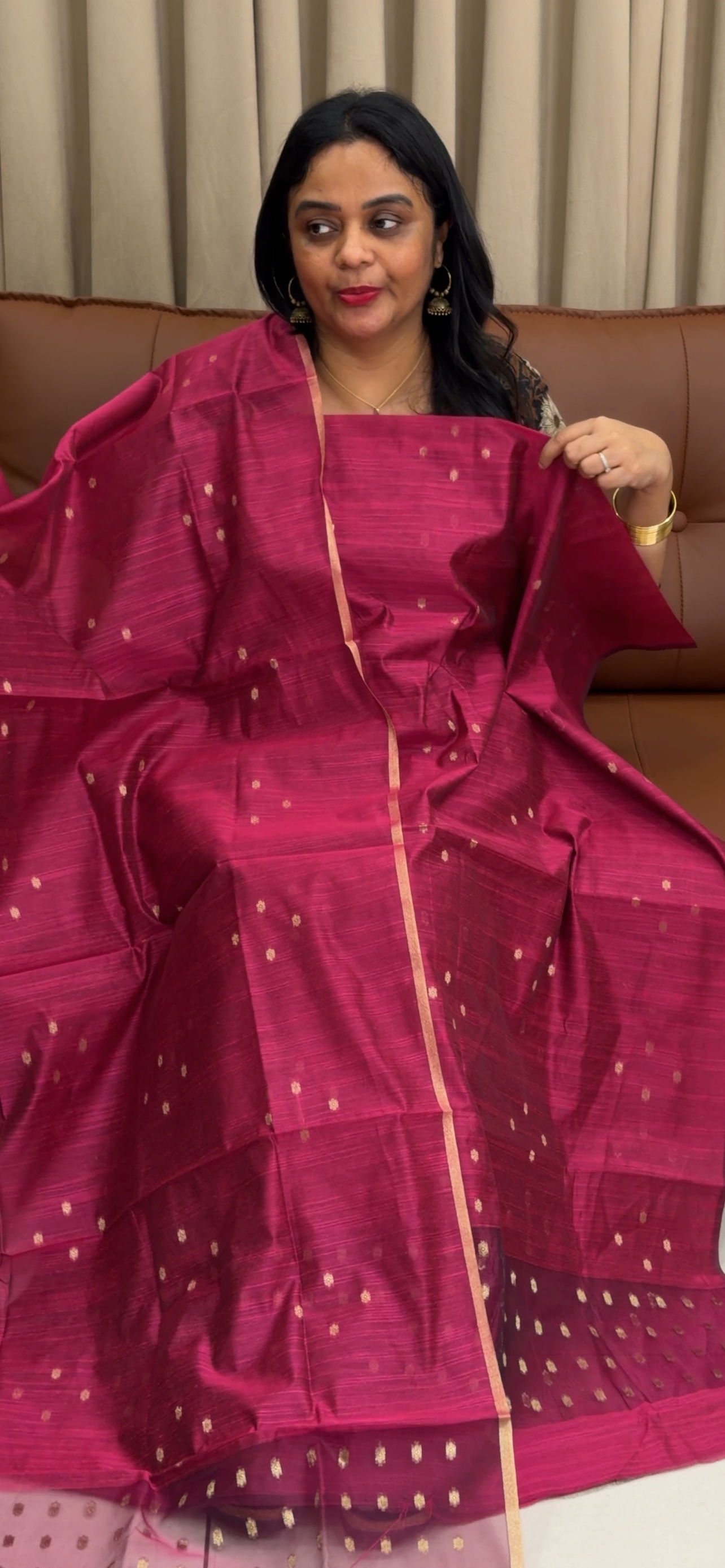 SEMI DUPION UNSTITCHED SALWAR SUITS - IHA 34135