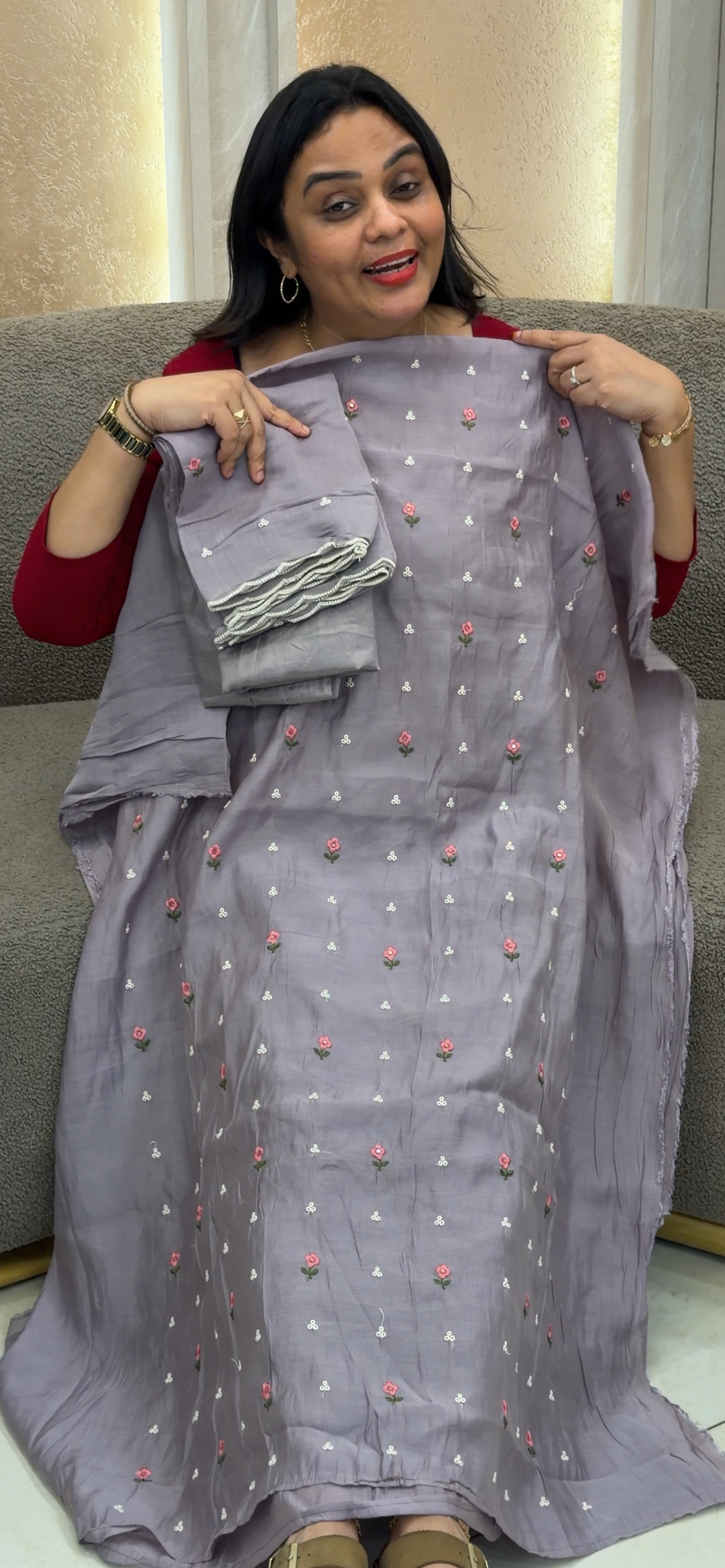 SEMI MUL UNSTITCHED SALWAR SUITS - IHA 32935