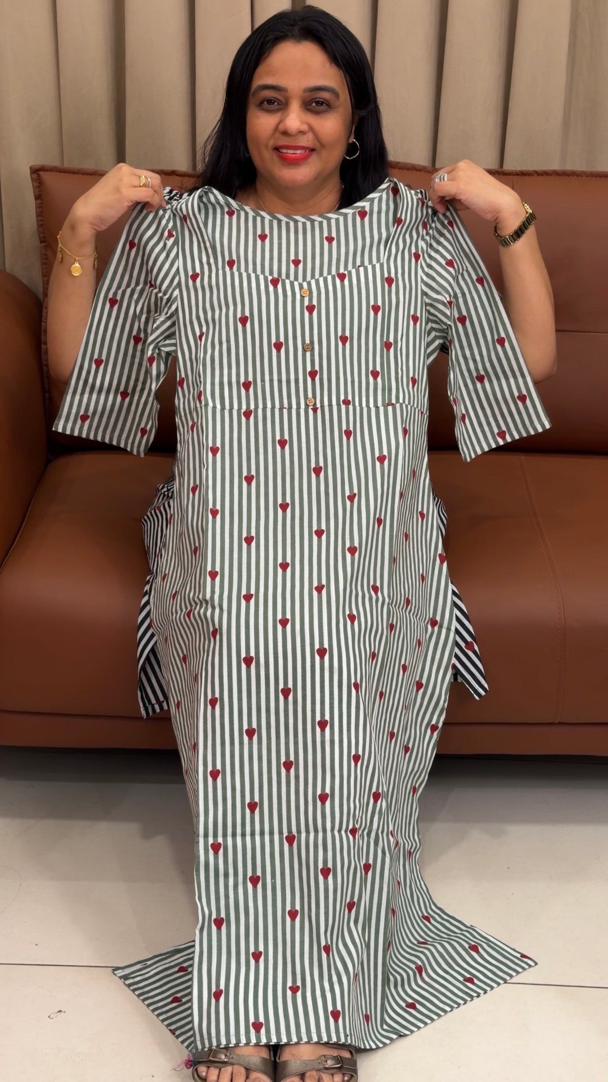 IHA'S IN-HOUSE COTTON FROCKS - IHA 35823