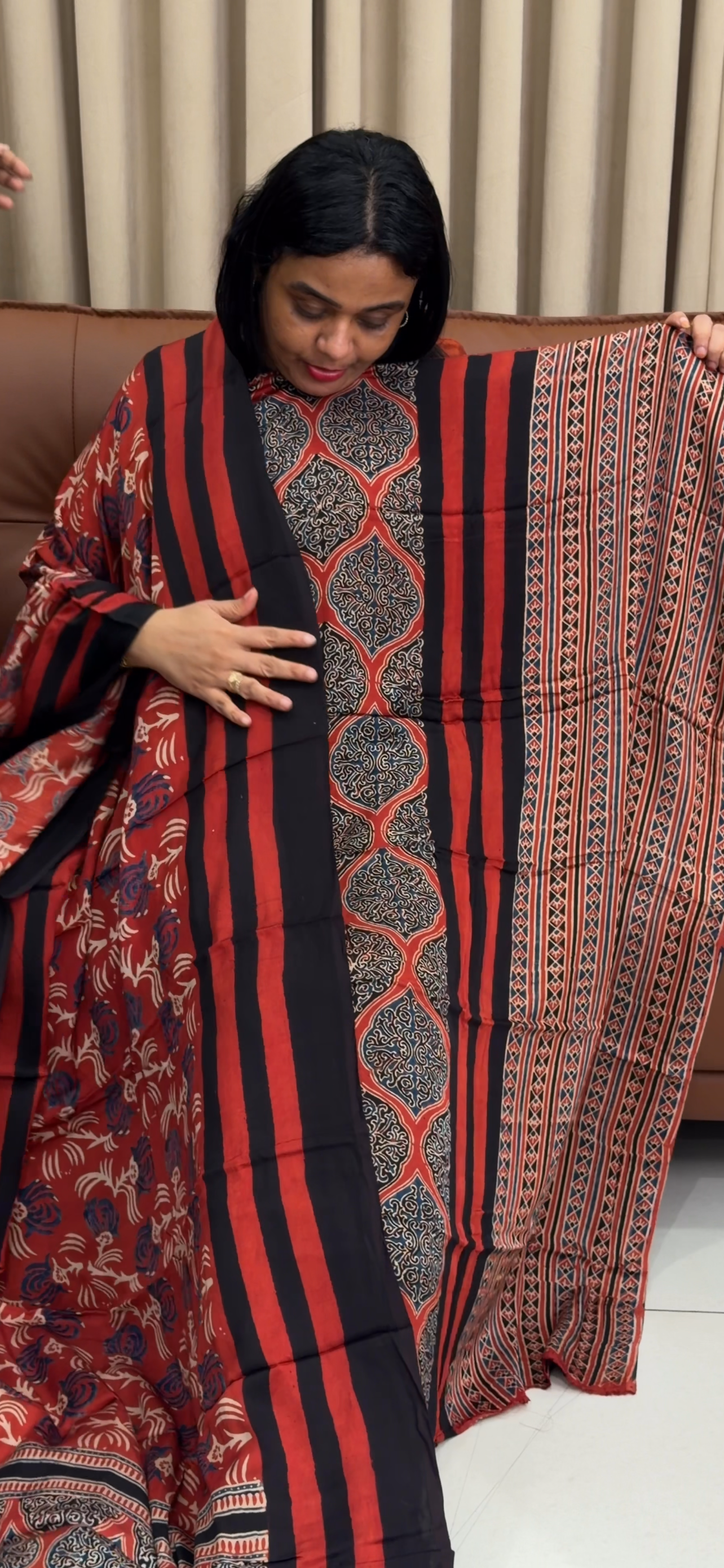 MODAL SILK UNSTITCHED SALWAR SUITS - IHA 34326