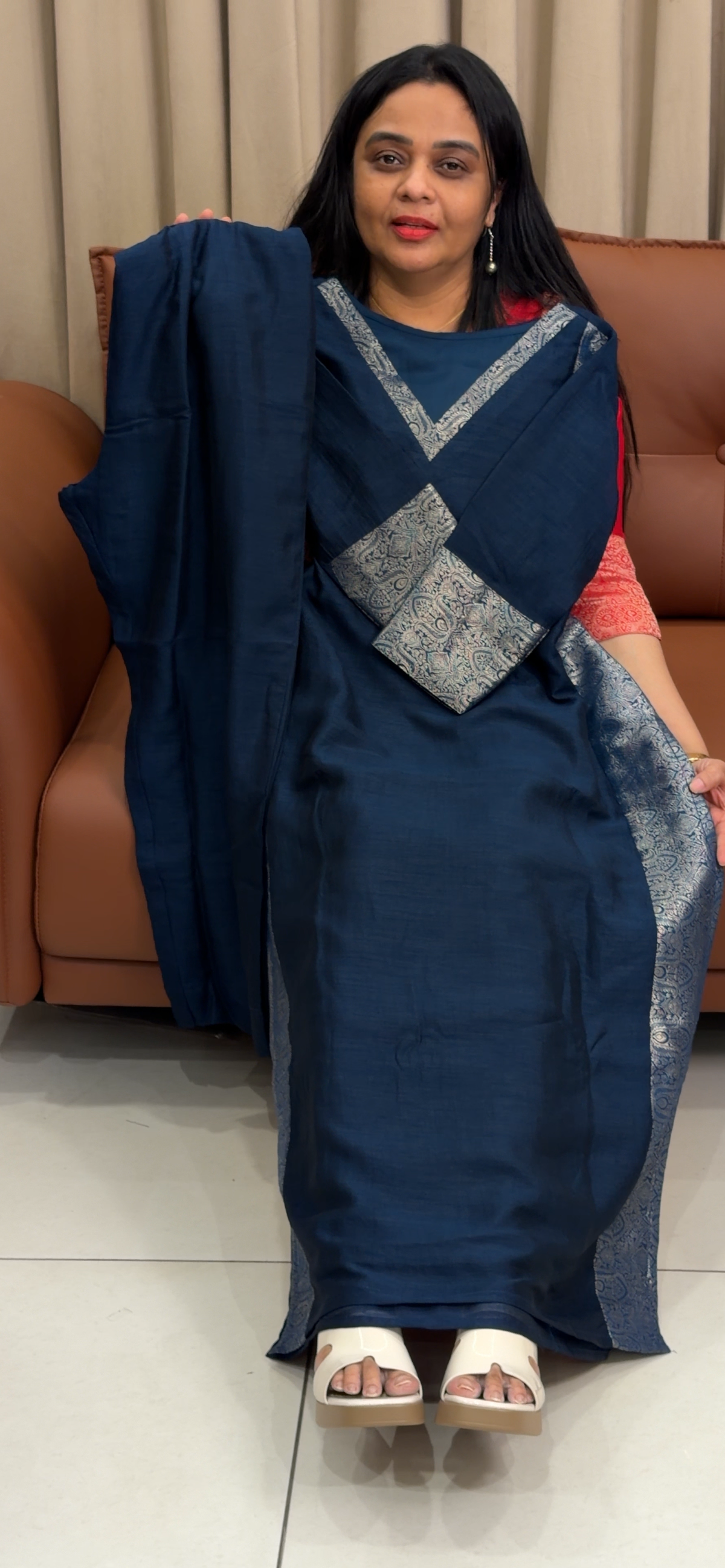 IHA'S IN-HOUSE SEMI SILK CO-ORDS SETS - IHA 35448