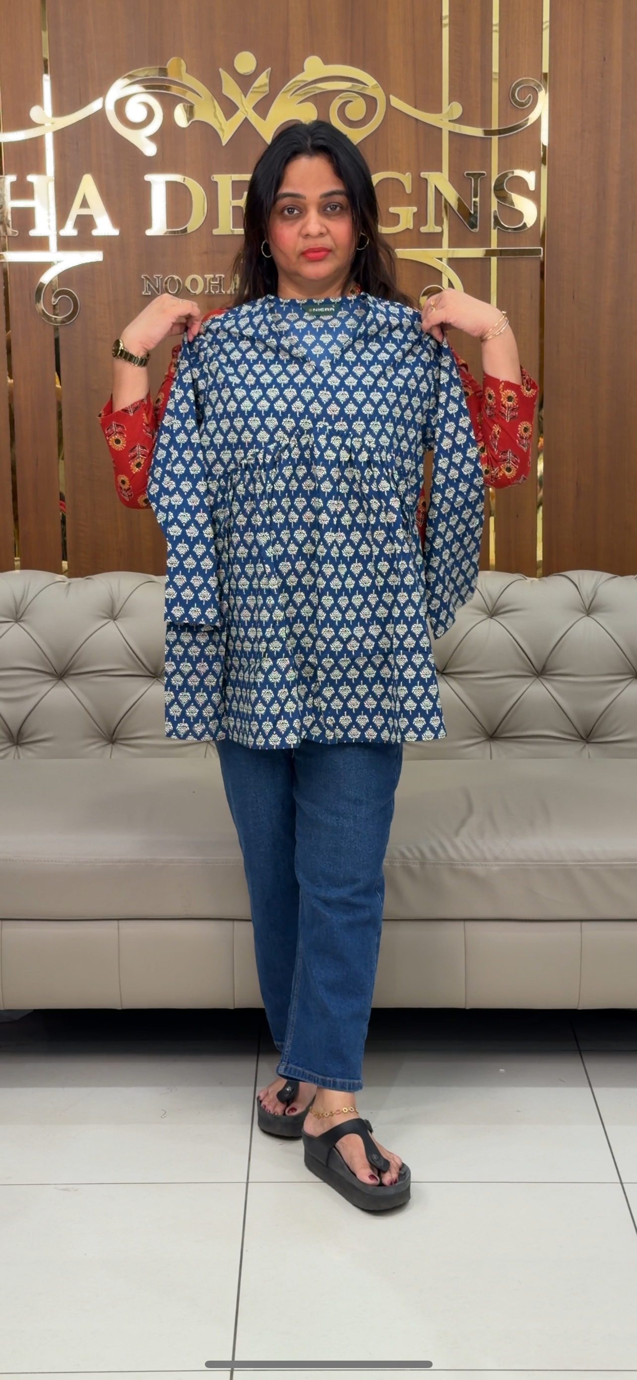 PRINTED SHORT TOPS - IHA 29399