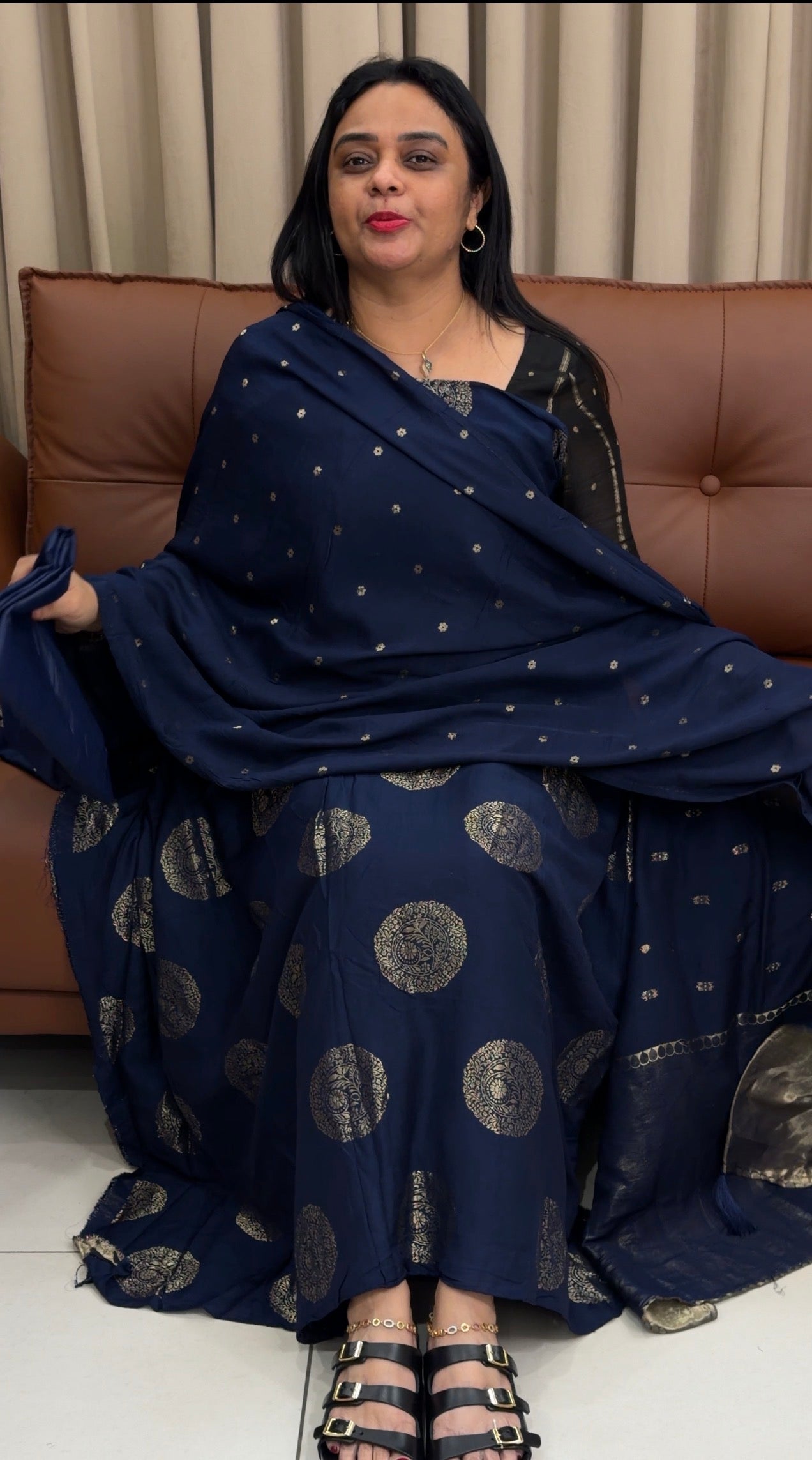 MUL CHANDERI UNSTITCHED SALWAR SUITS - IHA 33892